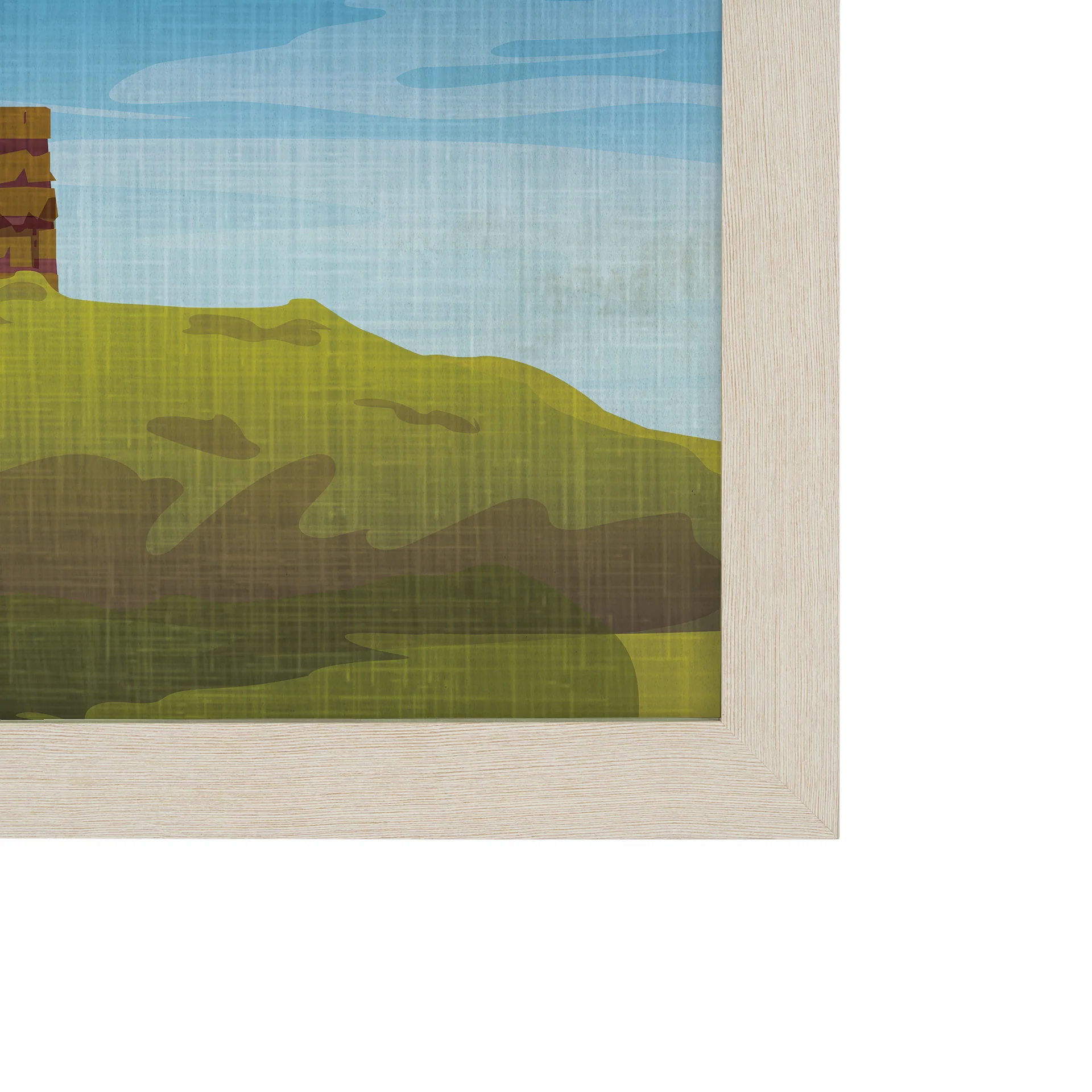 Maine GO (L) Textured Framed Artwork Matted - Image 4