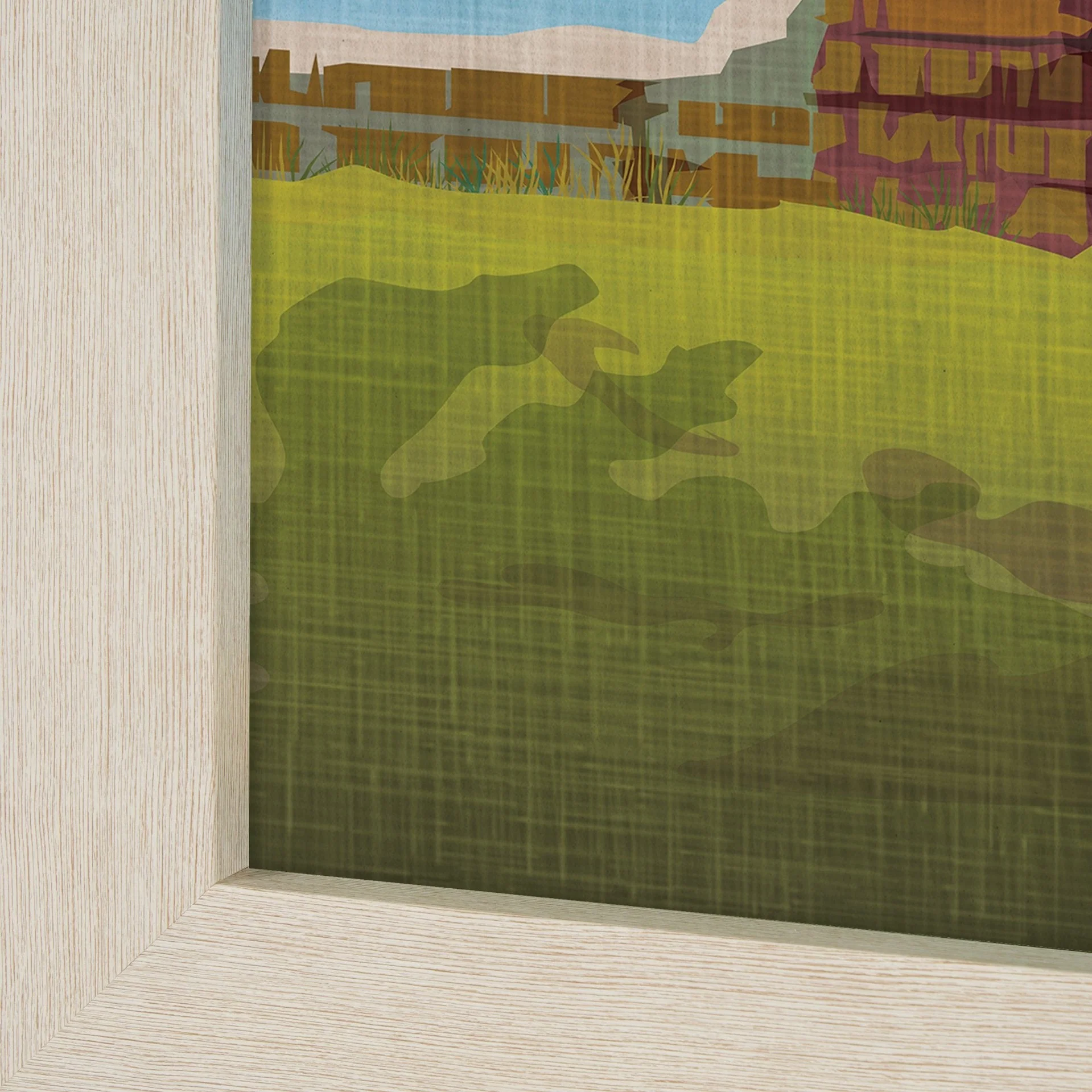 Maine GO (L) Textured Framed Artwork Matted - Image 6