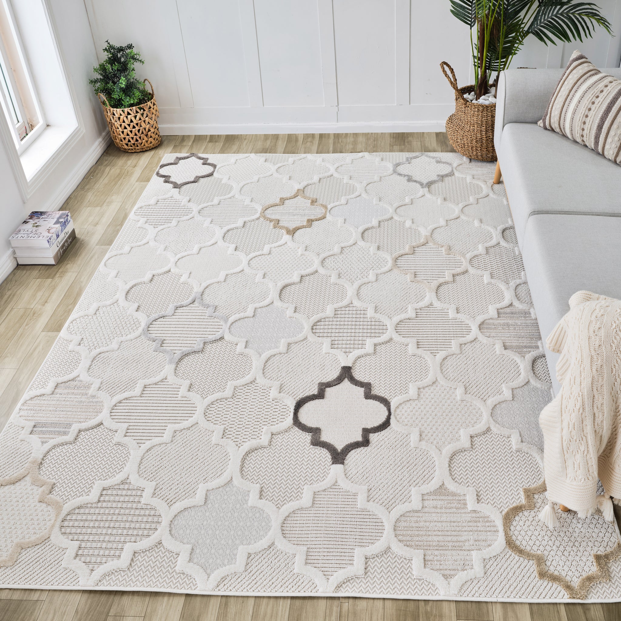 Marrakech Cream Rug – 5x8 - Image 2