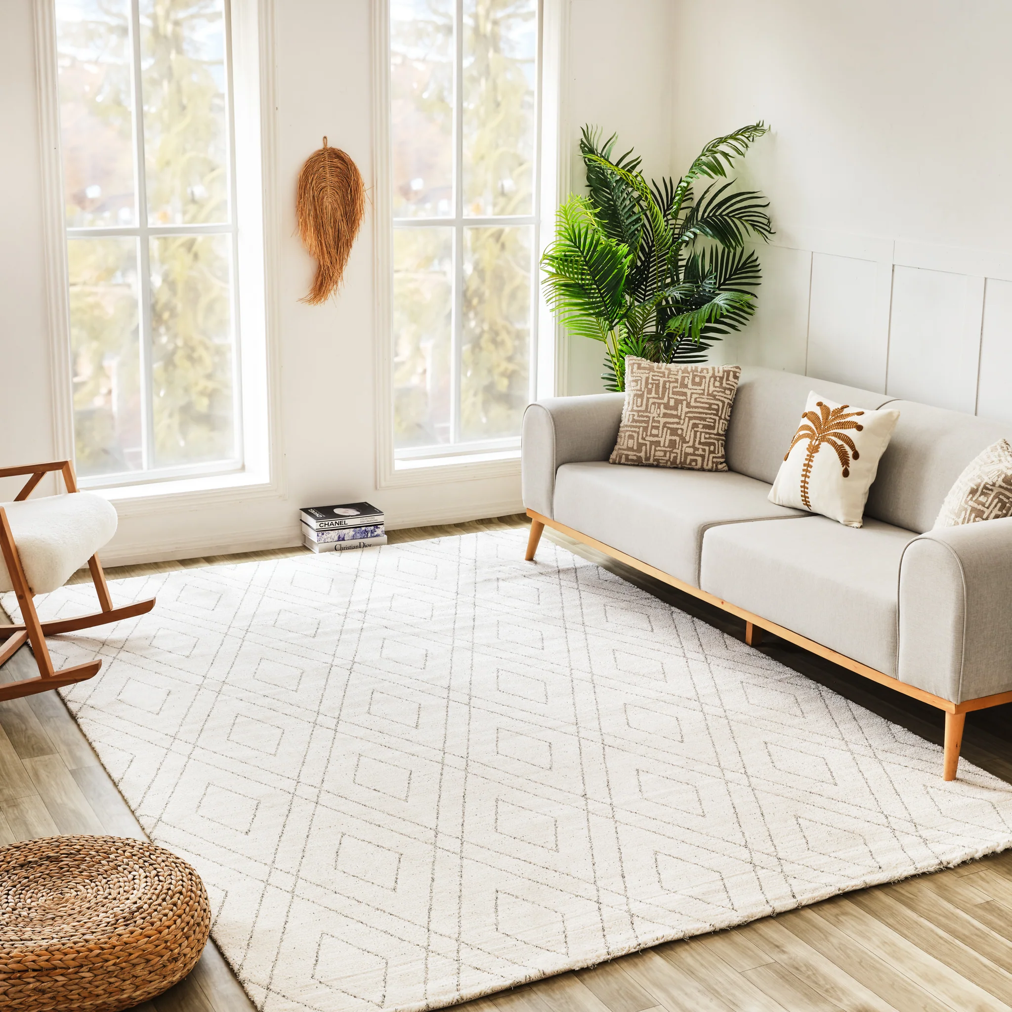 Milano Beige Modern Abstract Area Rug - Image 5