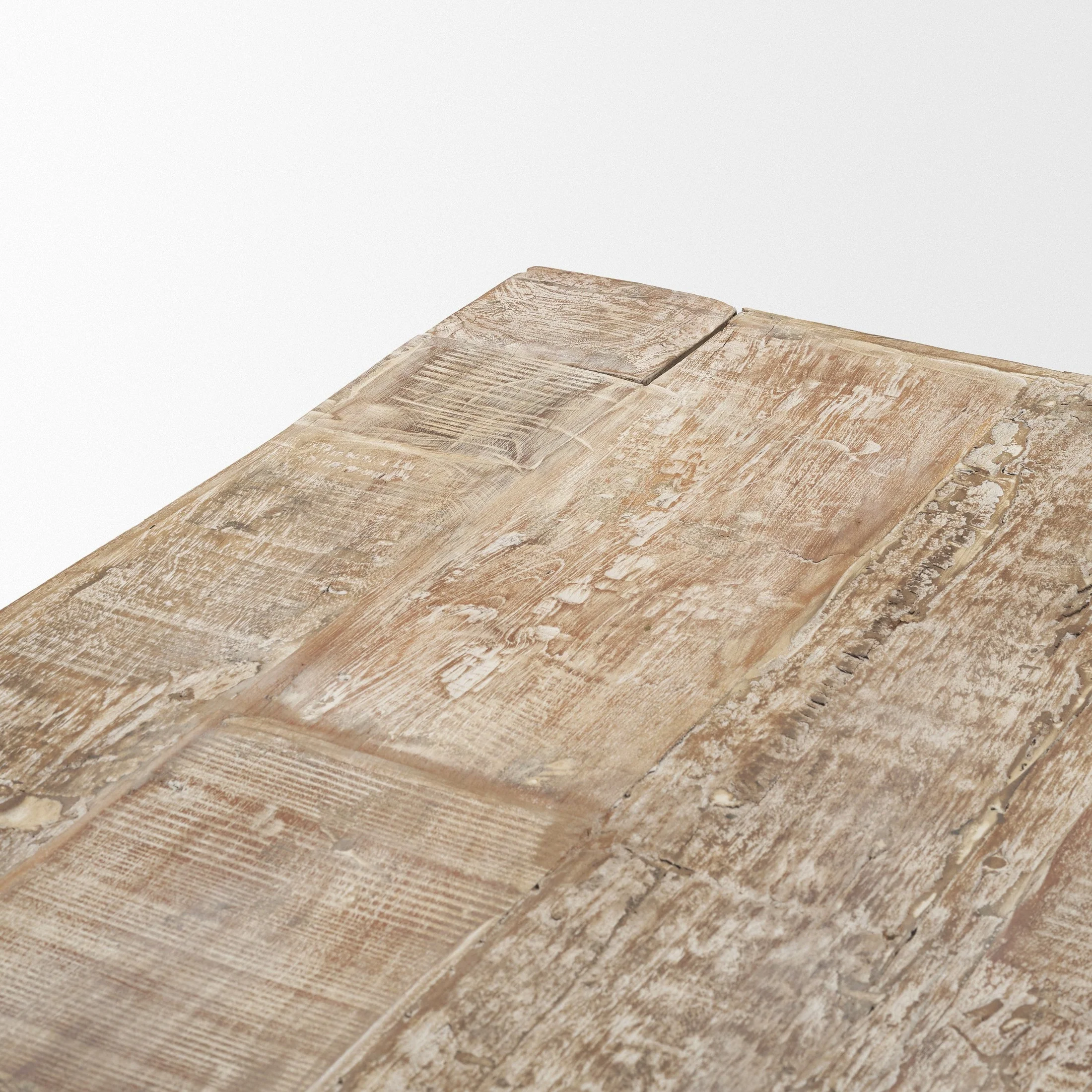 McArthur Whitewash Reclaimed Wood Dining Table - Image 6
