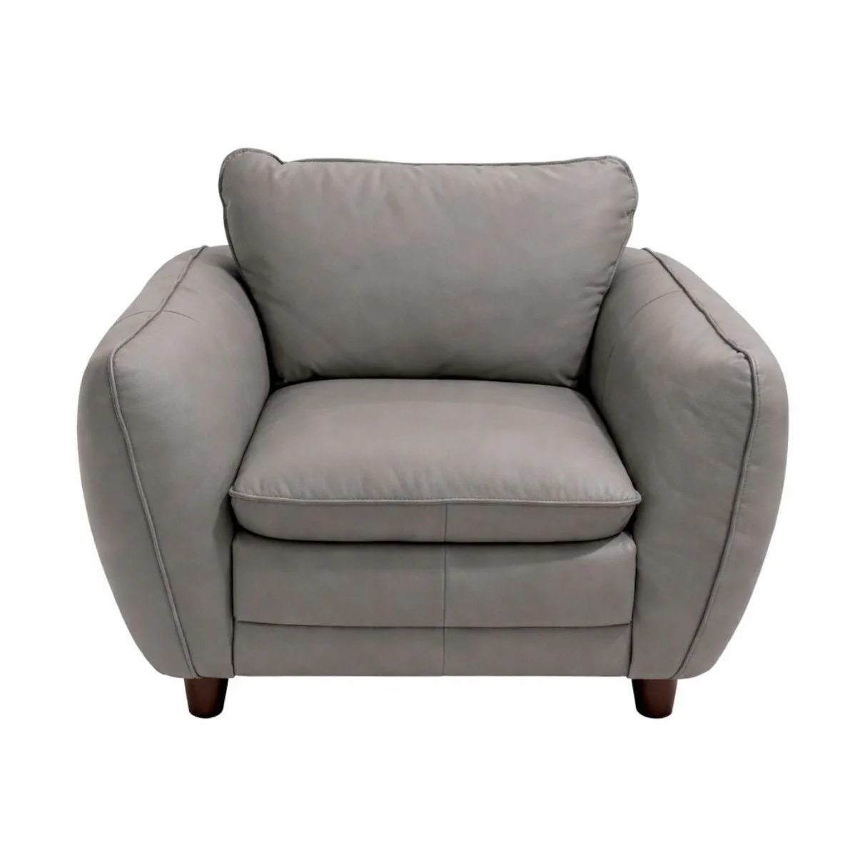 Merino Genuine Leather Accent Chair - Image 3