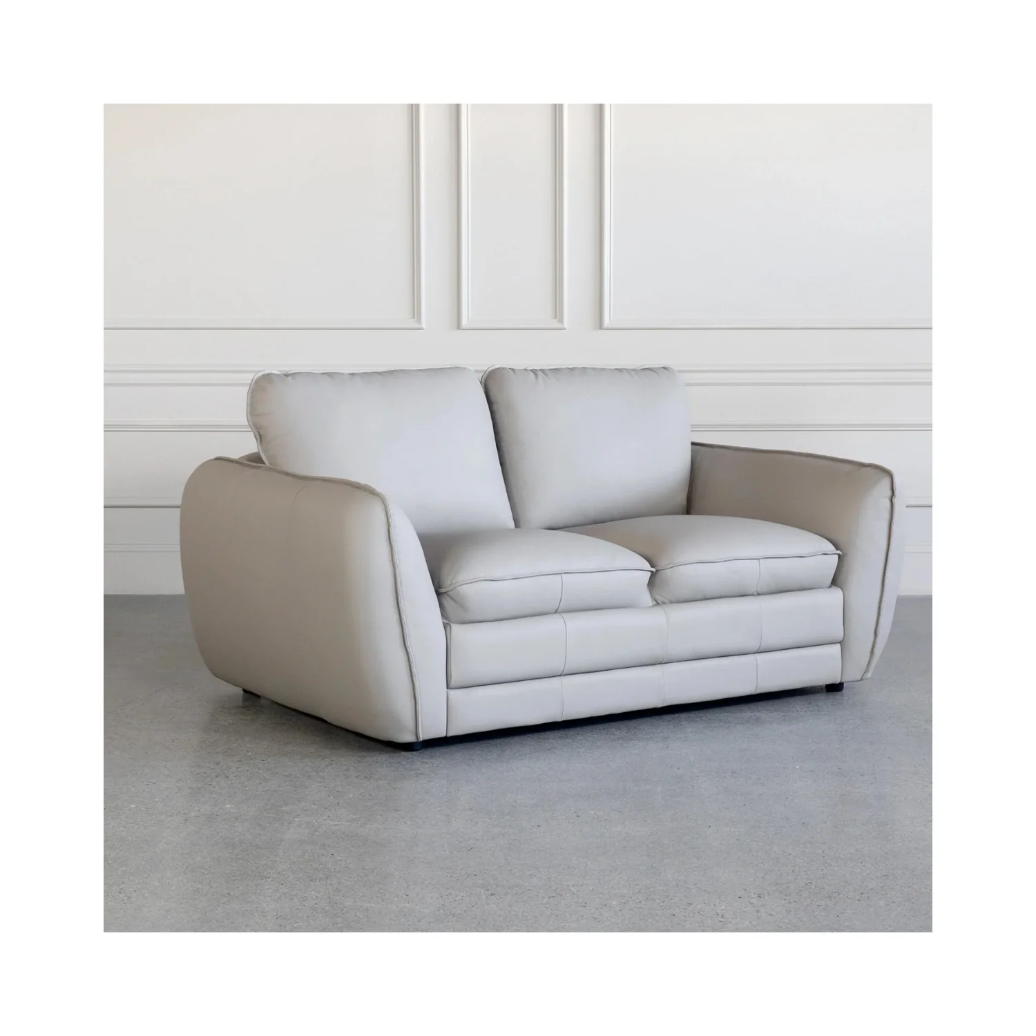 Merino Genuine Leather Loveseat - Image 2