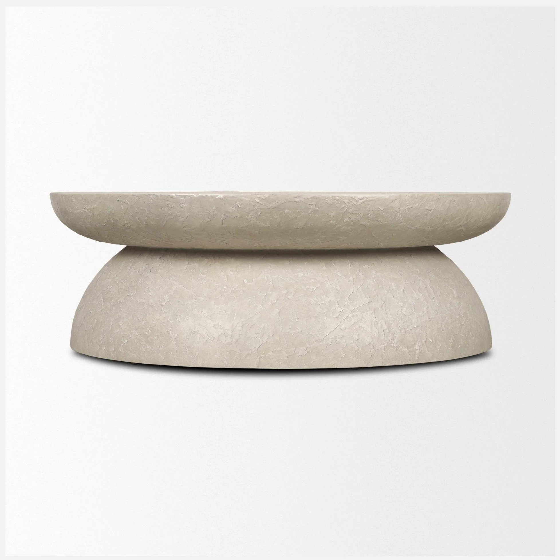 Mesa 48" Round Stone Finish Coffee Table - Image 3