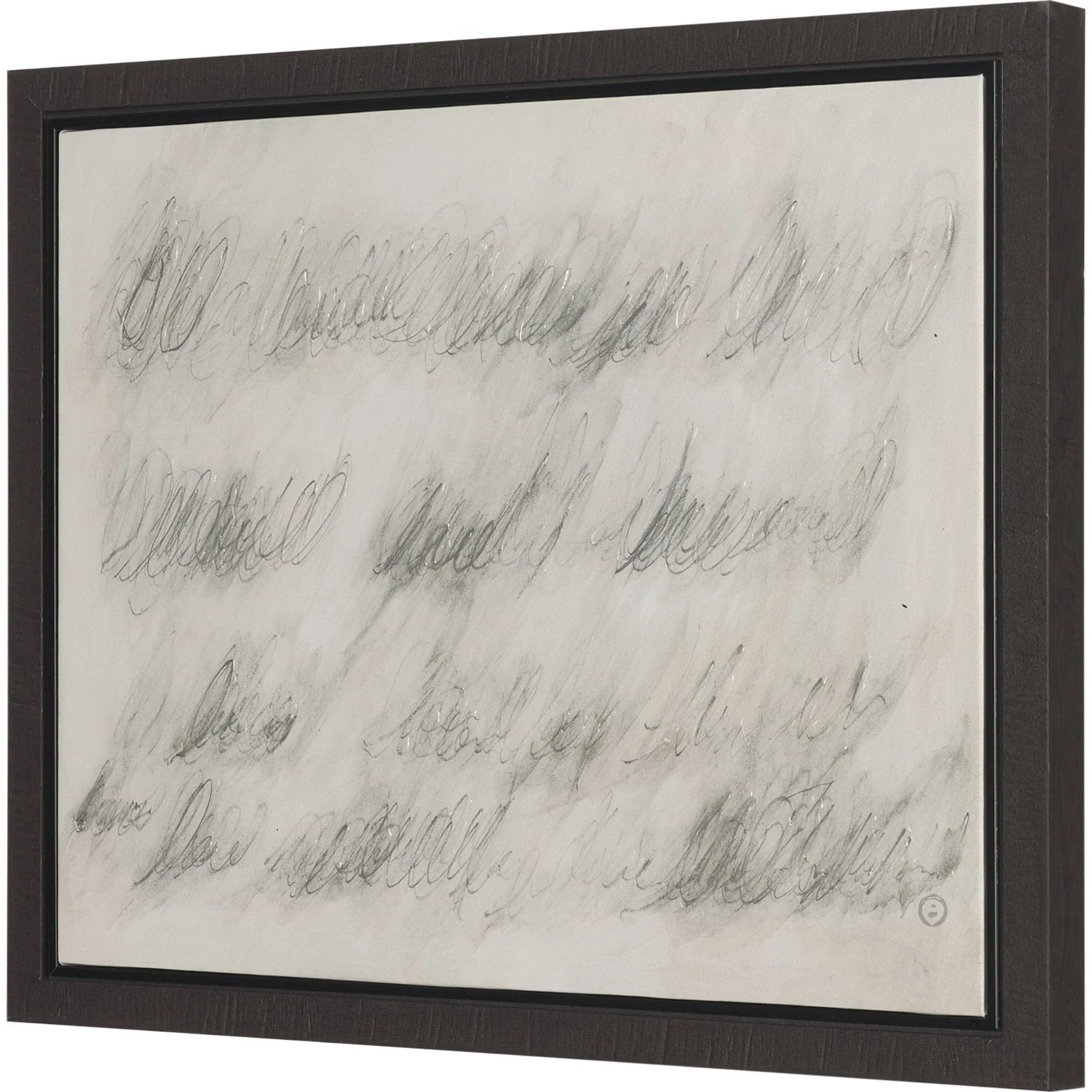 Message Hand Embelished Textured Framed Canvas Artwork - Image 2