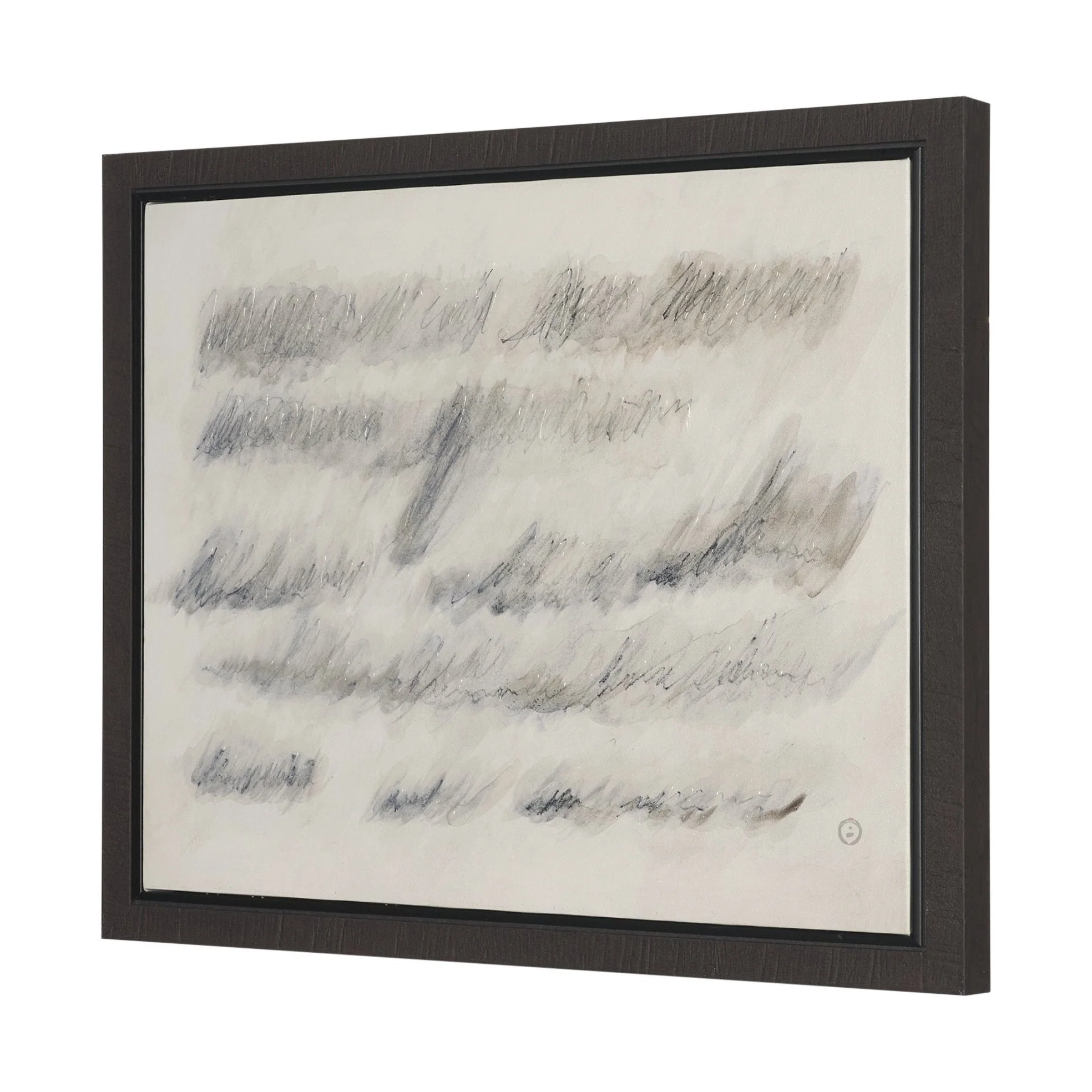 Message Hand Embelished Textured Framed Canvas Artwork - Image 4