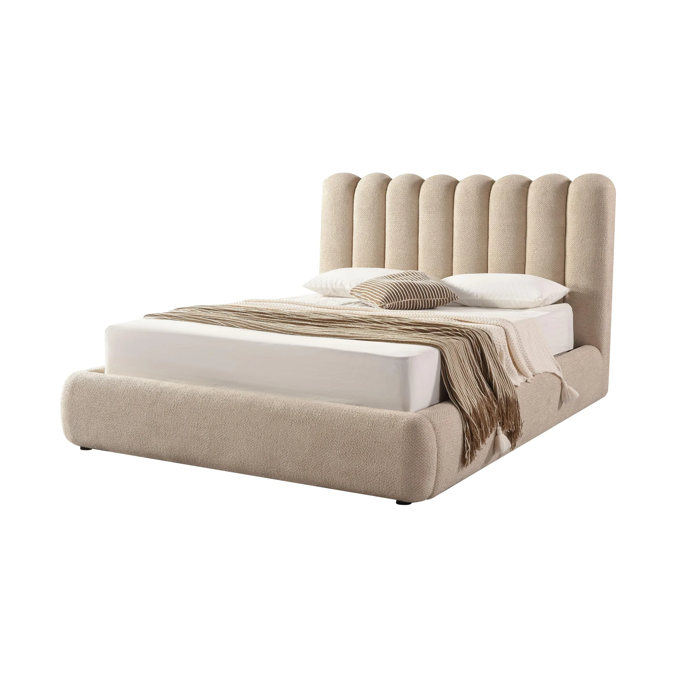 Mia Upholstered Hydraulic Storage Bed - Image 3
