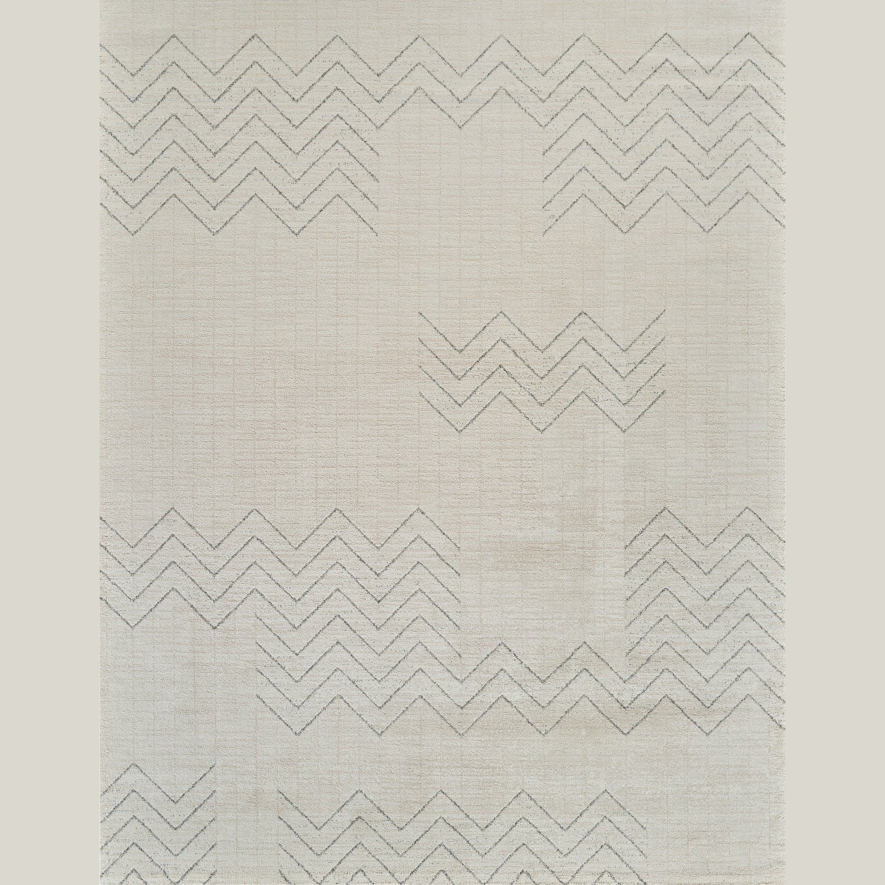 Milano Beige Chevron Pattern Area Rug – 7' x 10'