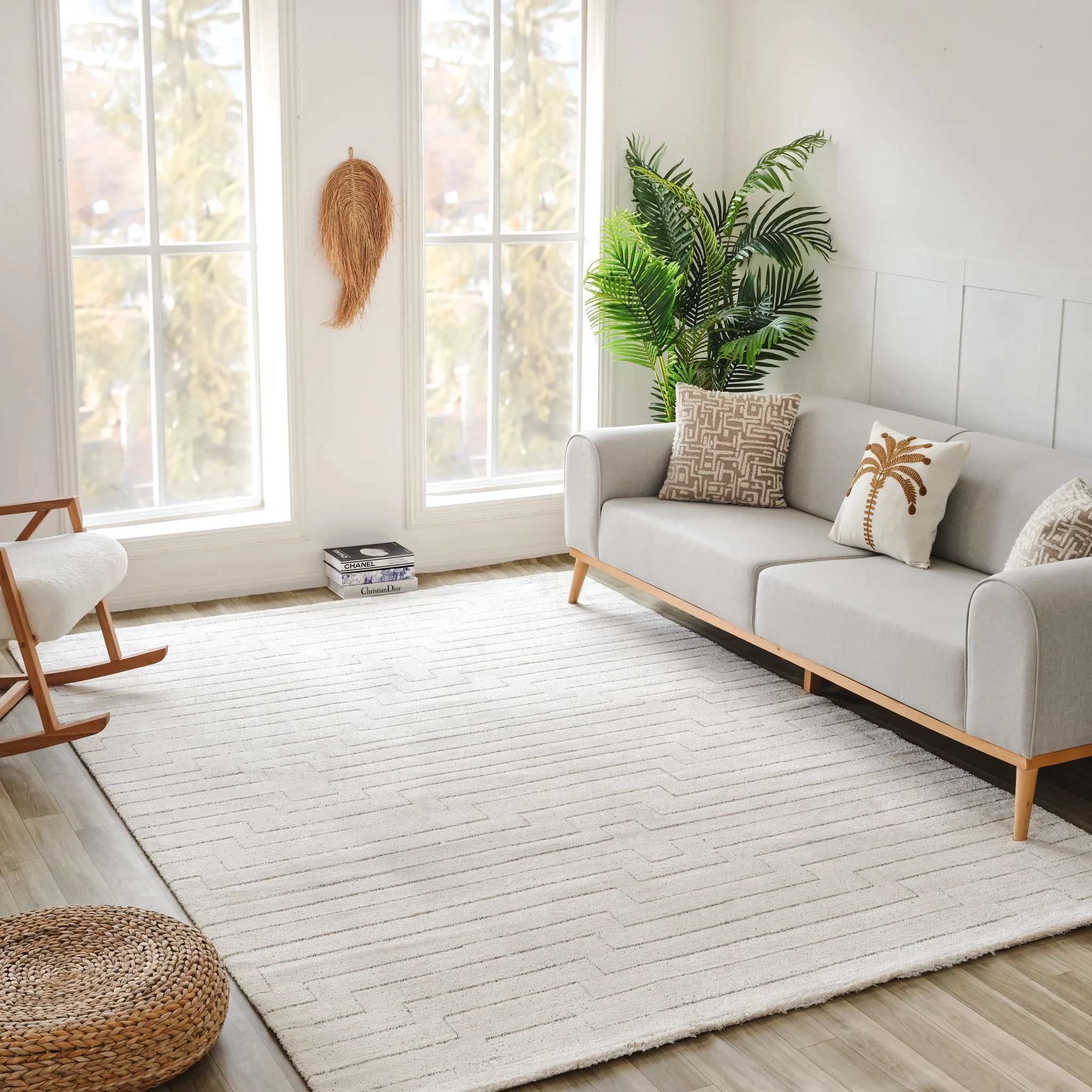 Milano Beige Traditional Floral Area Rug - Image 4