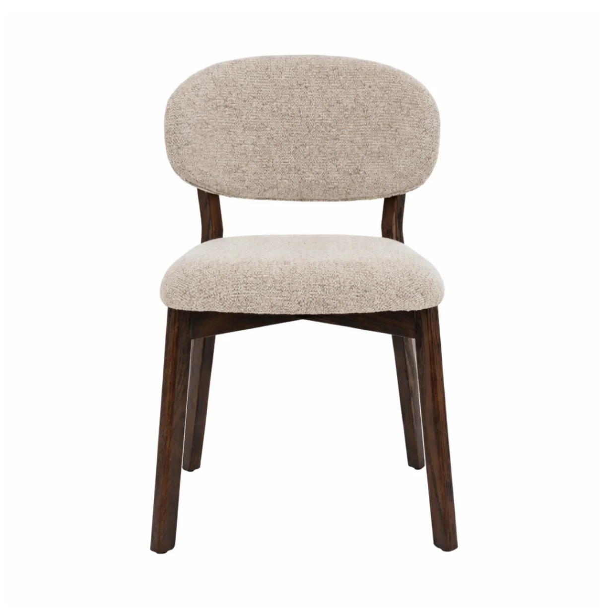 Milena Dining Chair – Upholstered Seat with Oak Wood Frame - Image 9