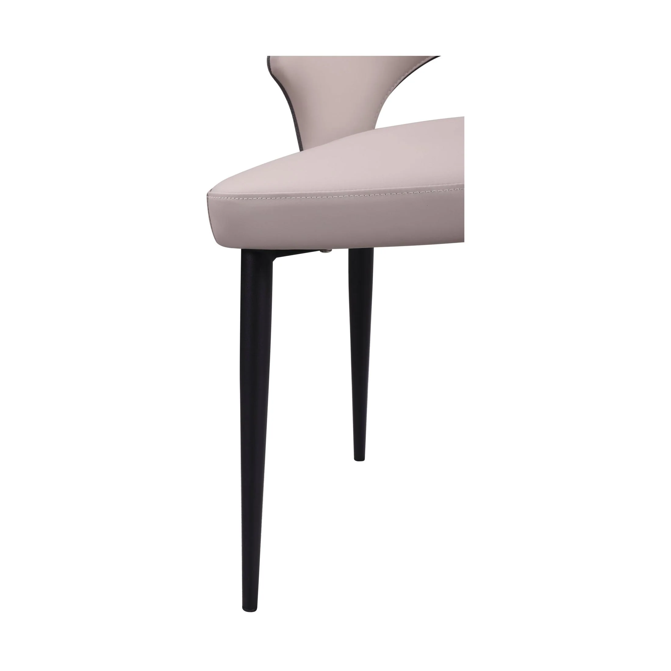 Minas Faux Leather Two-Tone Dining Chair - Image 6