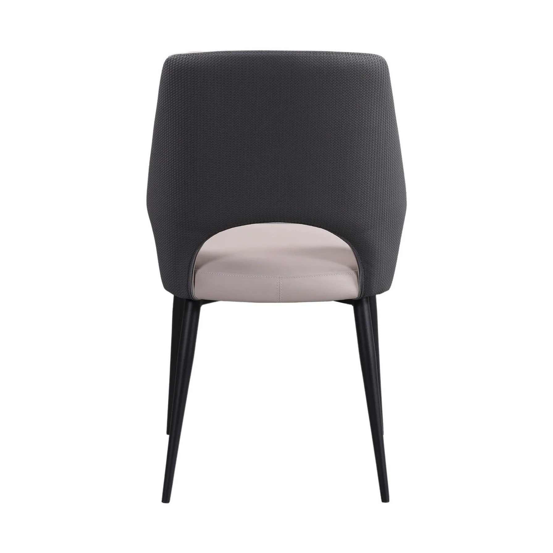 Minas Faux Leather Two-Tone Dining Chair - Image 9