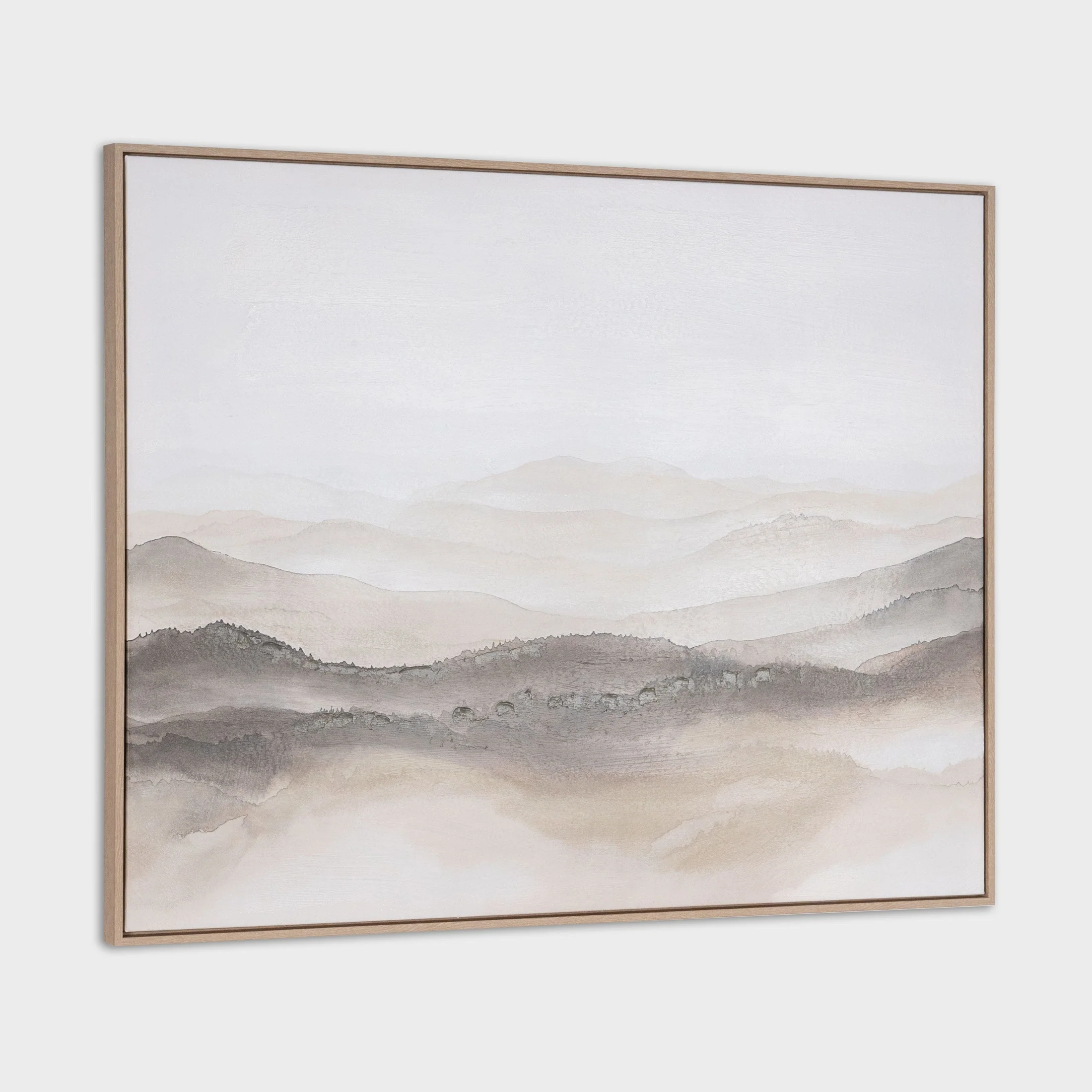 Misty Mountains, Hand Painted Canvas