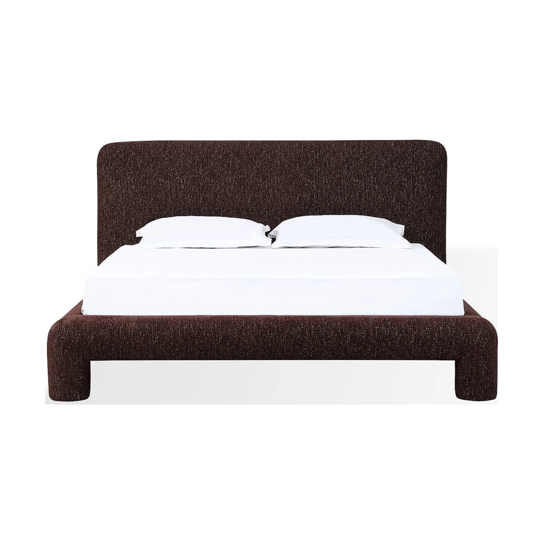 Mocoa Upholstered Platform Bed – Plush Chenille Fabric