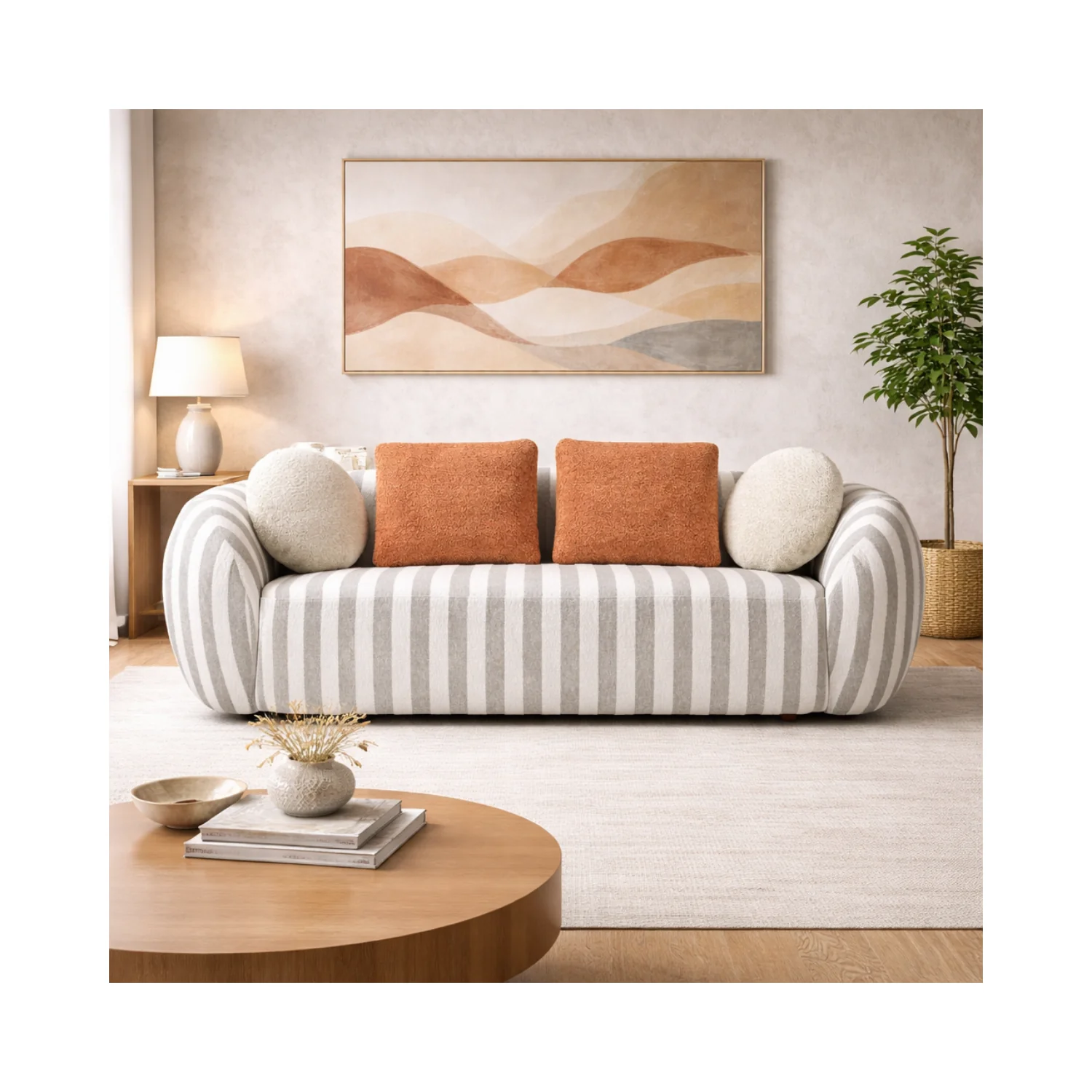 Moma Large Sofa w/Stripes - Image 2