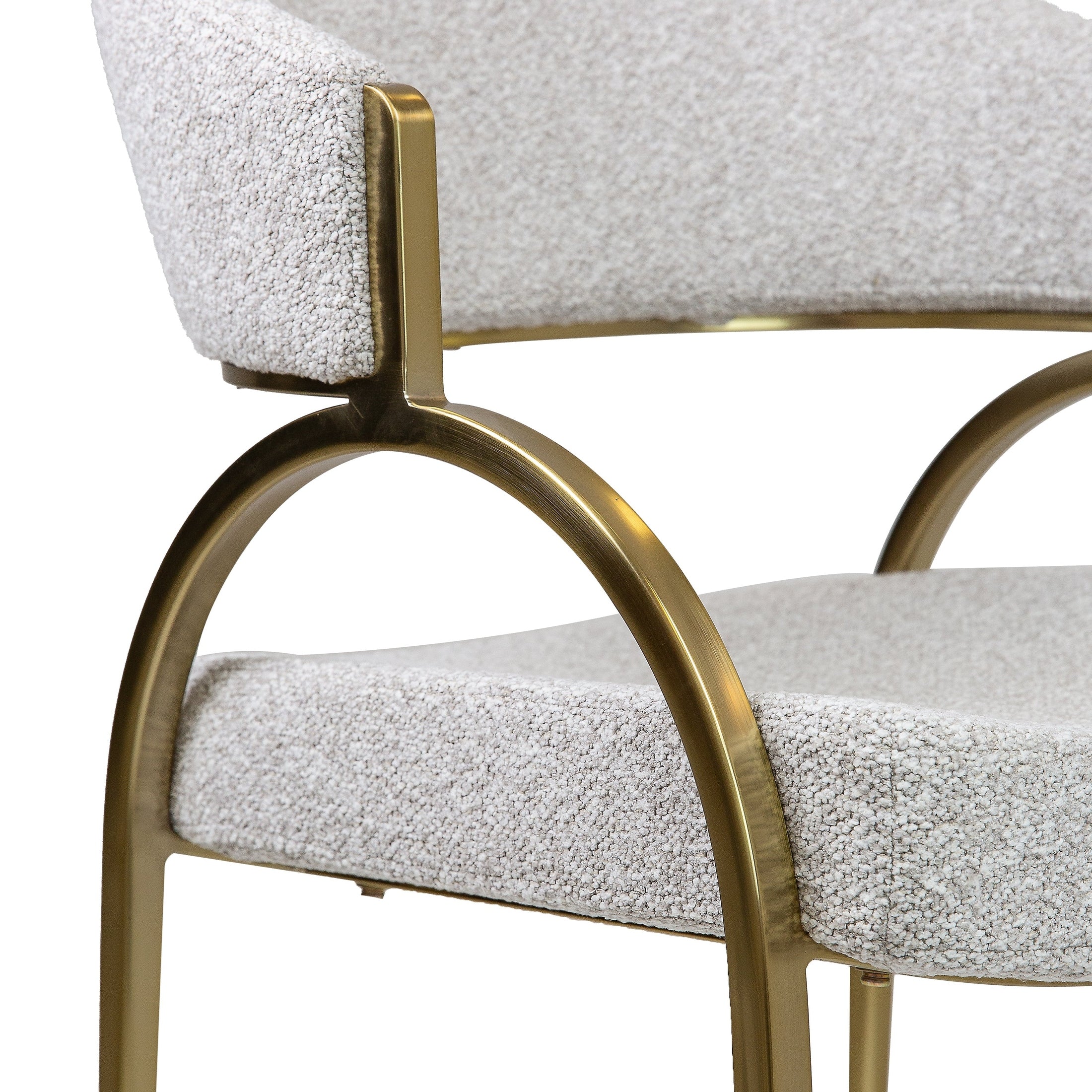 Monet Gold Dining Chair - Champagne - Image 7