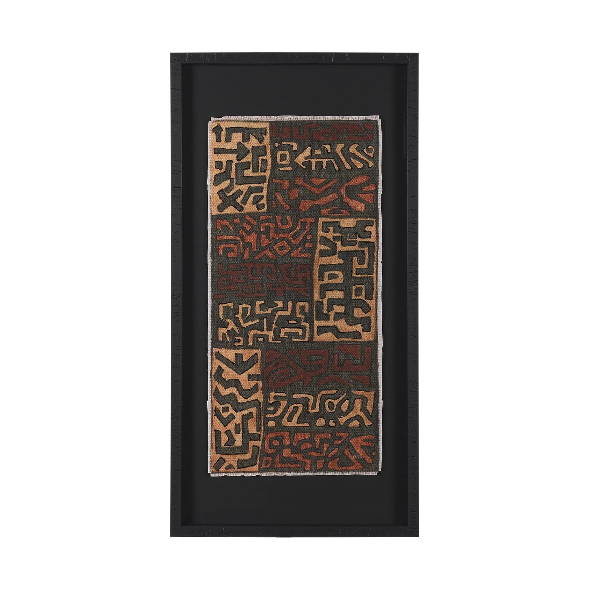 Mud Cloth Tapestry Framed Art Print