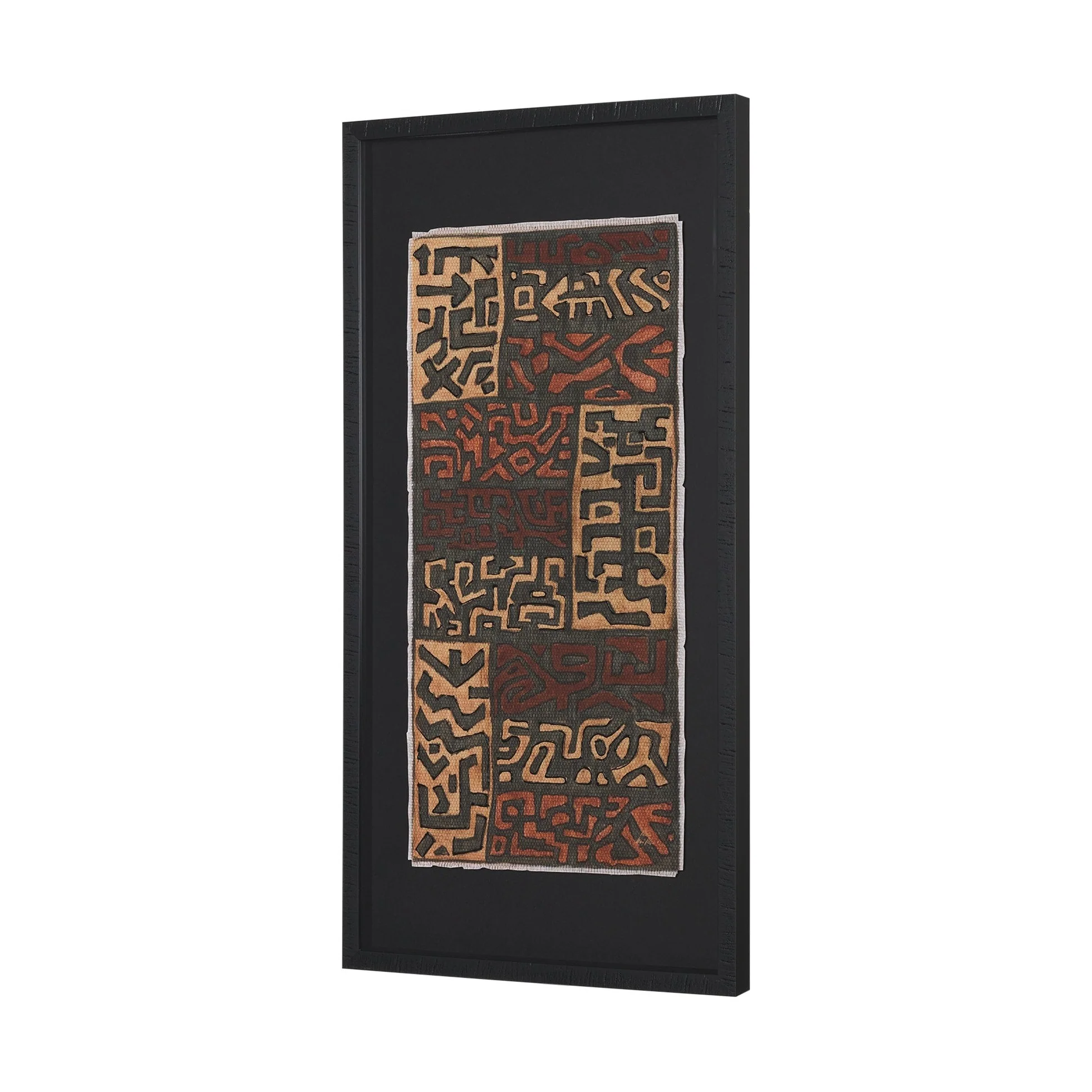 Mud Cloth Tapestry Framed Art Print - Image 2