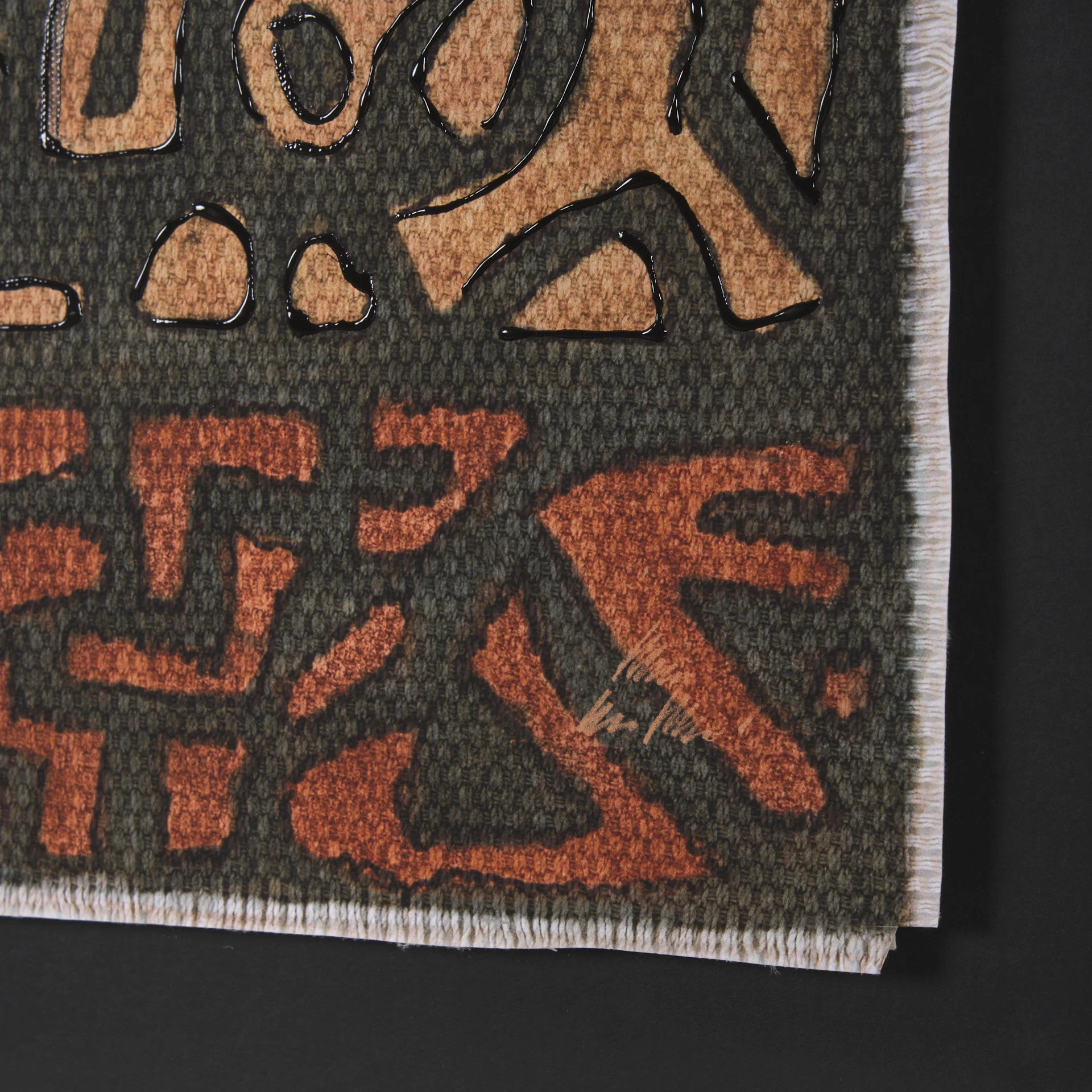 Mud Cloth Tapestry Framed Art Print - Image 6