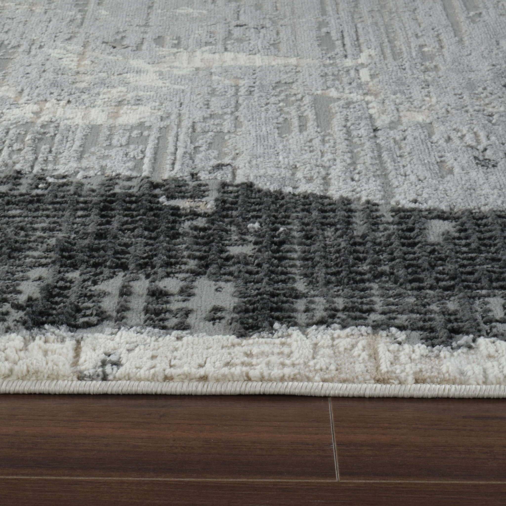 Nairobi Black Contemporary Textured Rug - Image 4