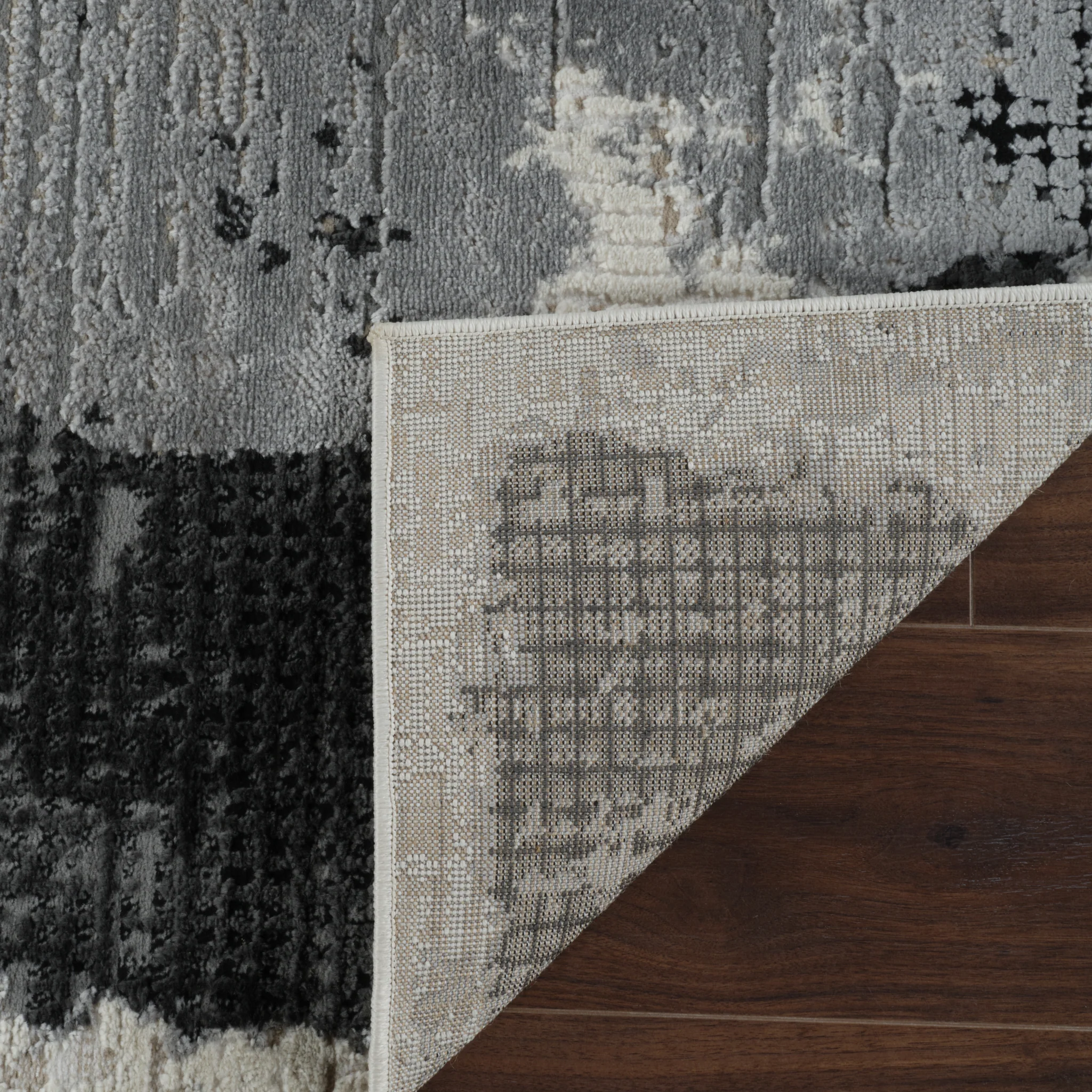 Nairobi Black Contemporary Textured Rug - Image 5