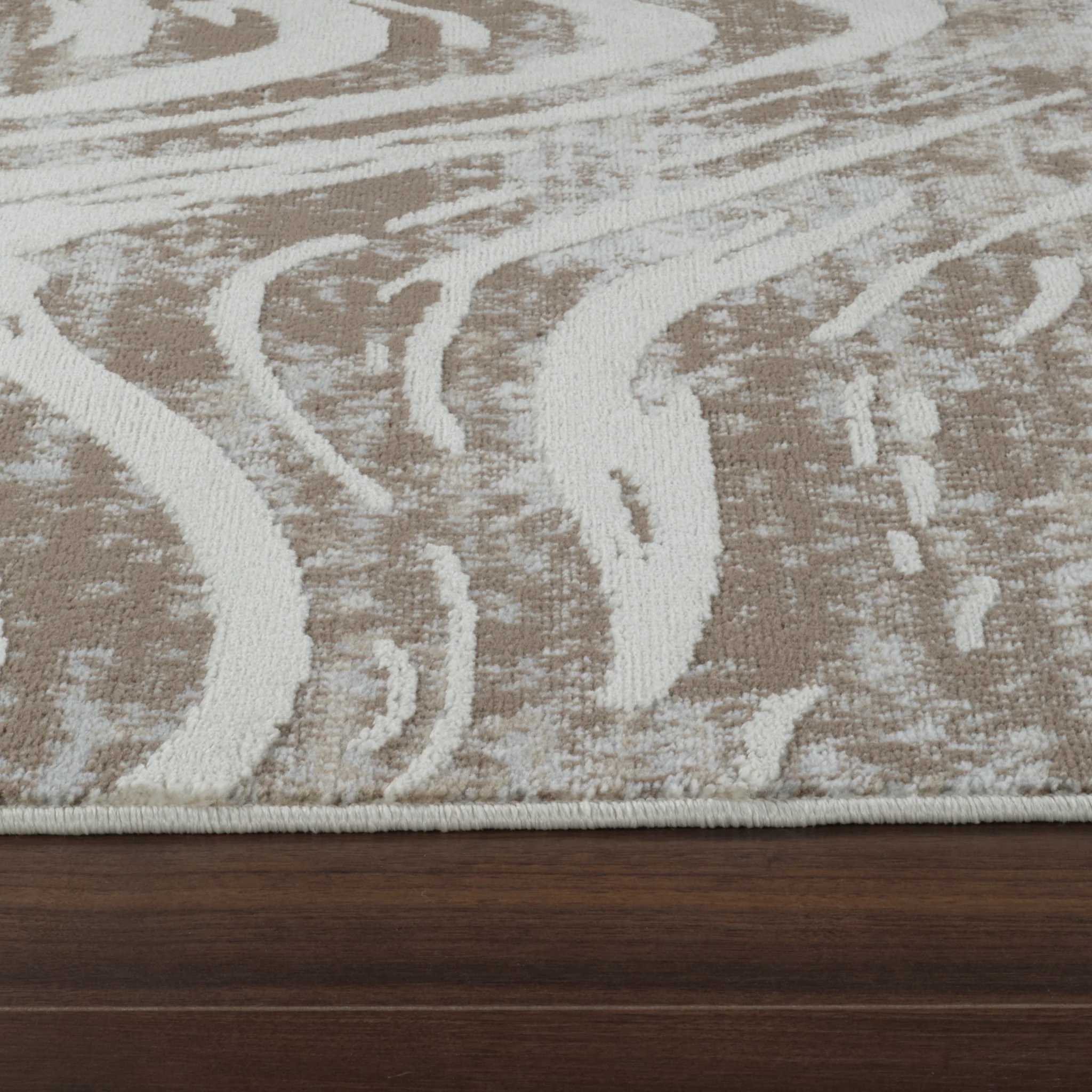Nairobi Beige Modern Textured Area Rug - Image 4