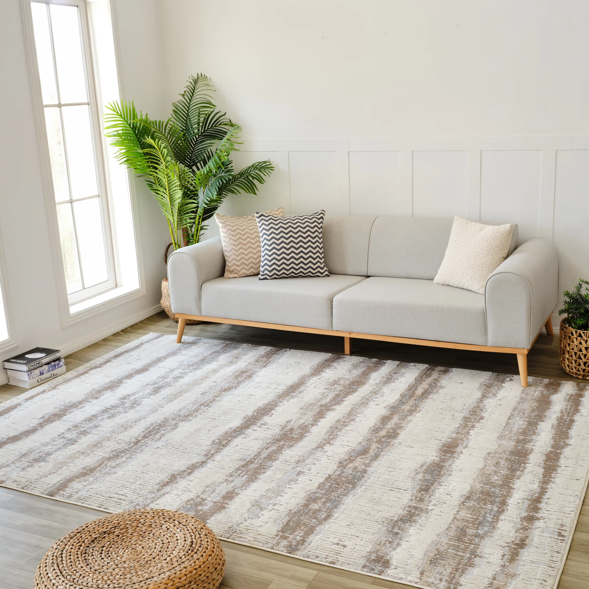 Nairobi Beige Ornamental Medallion Area Rug - Image 2