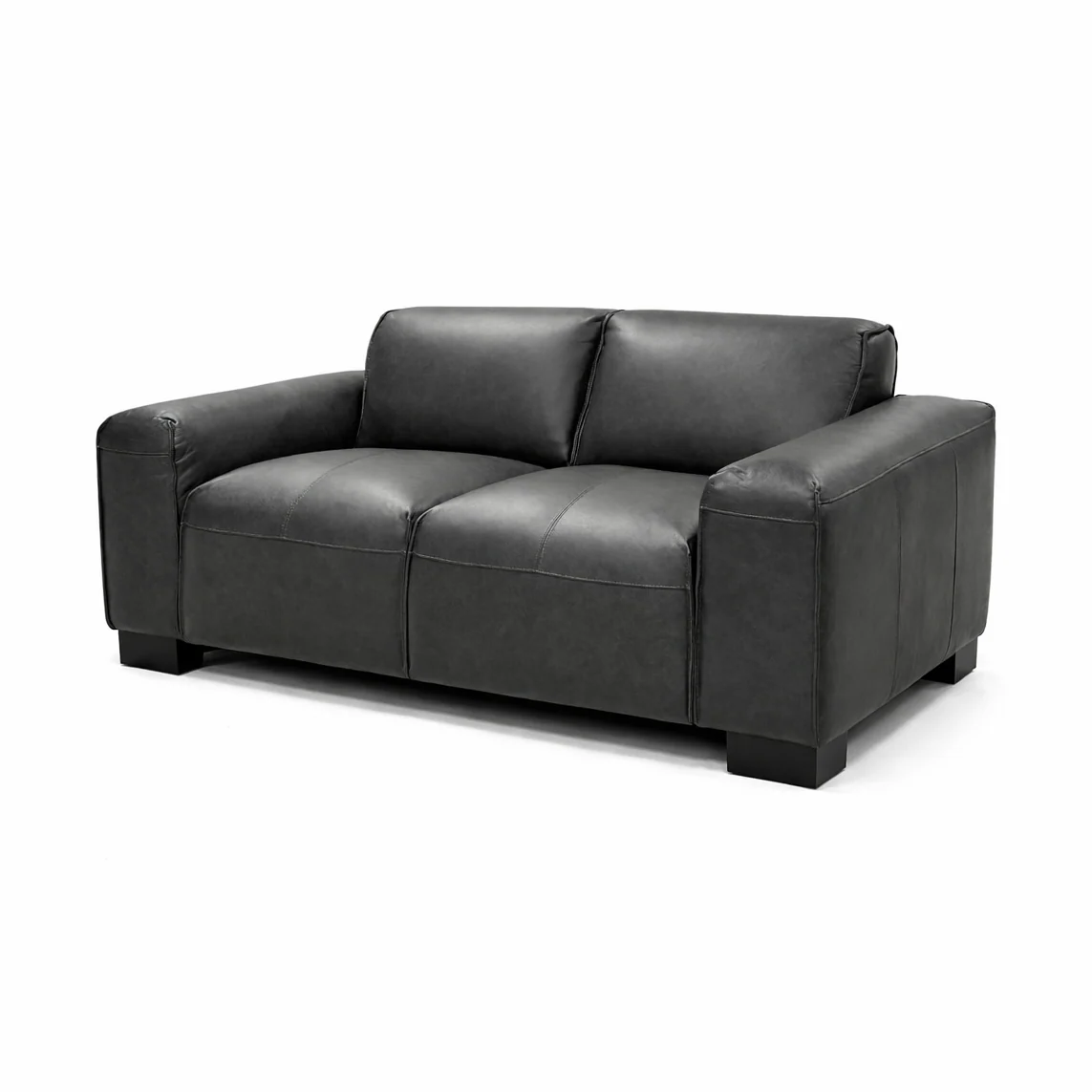 Nerio Top-Grain Leather Loveseat - Image 5