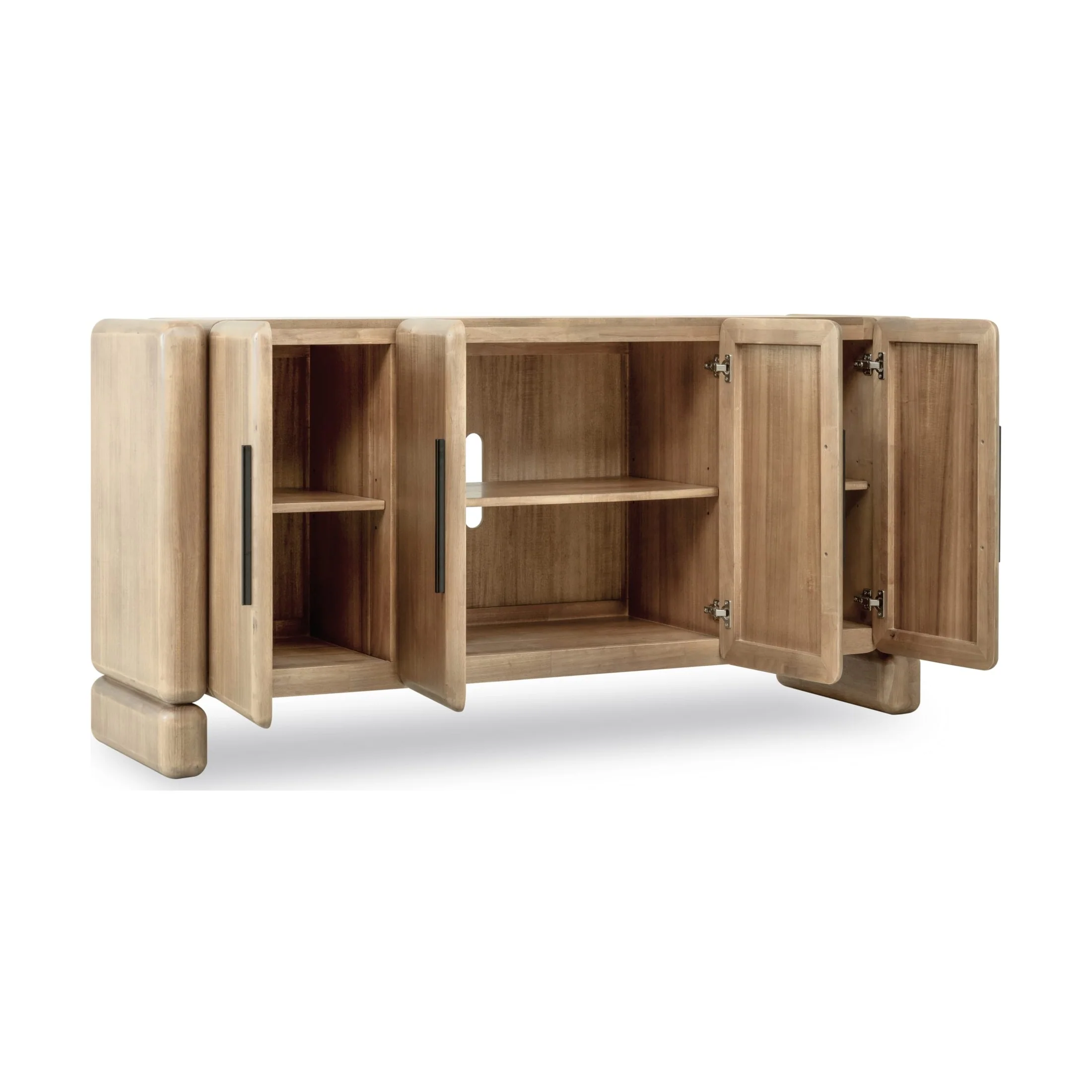 Nia 4-Door Acacia Wood Sideboard — Lioness Finish - Image 3