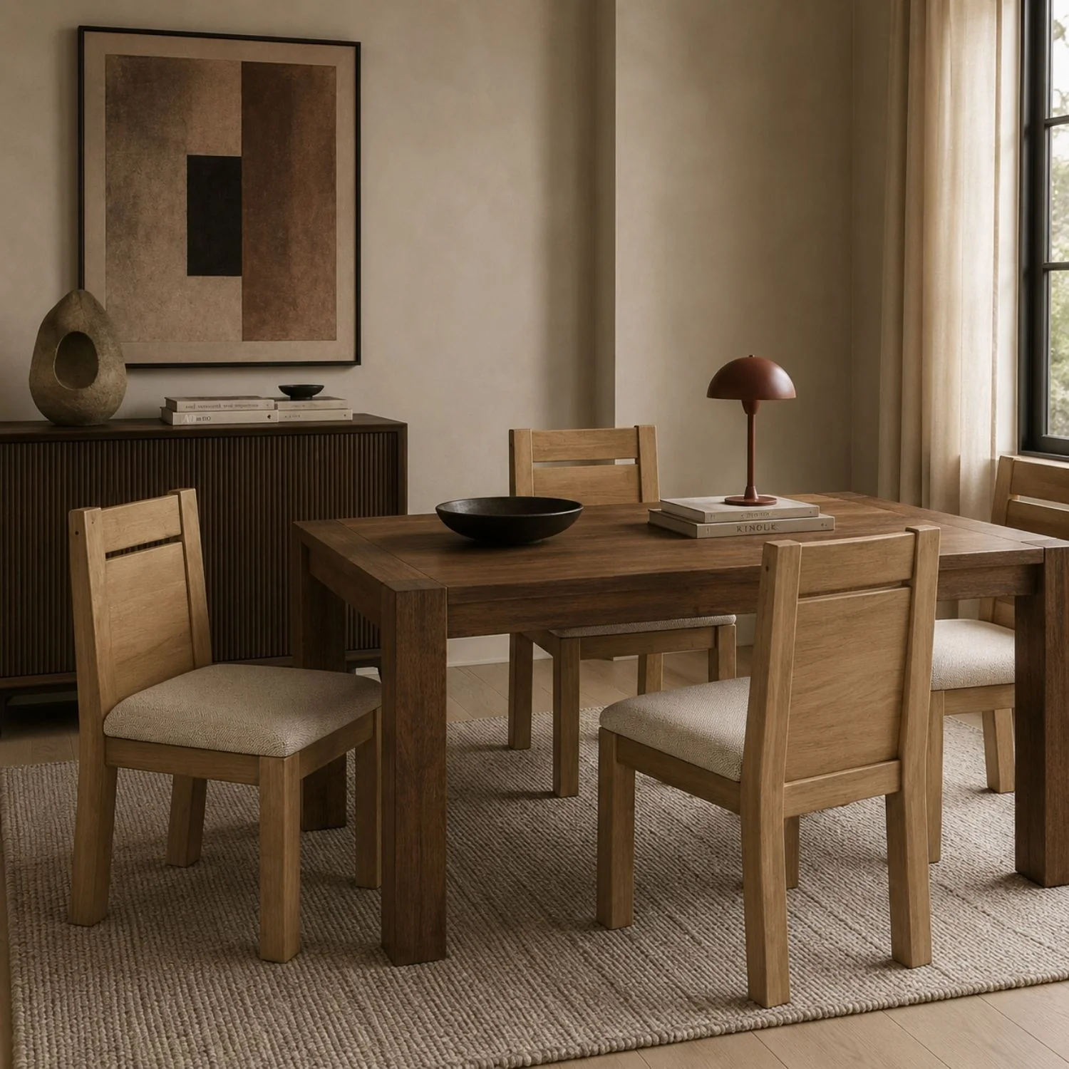 Nia Chenille Upholstered Dining Chair – Lioness & Hyena - Image 2