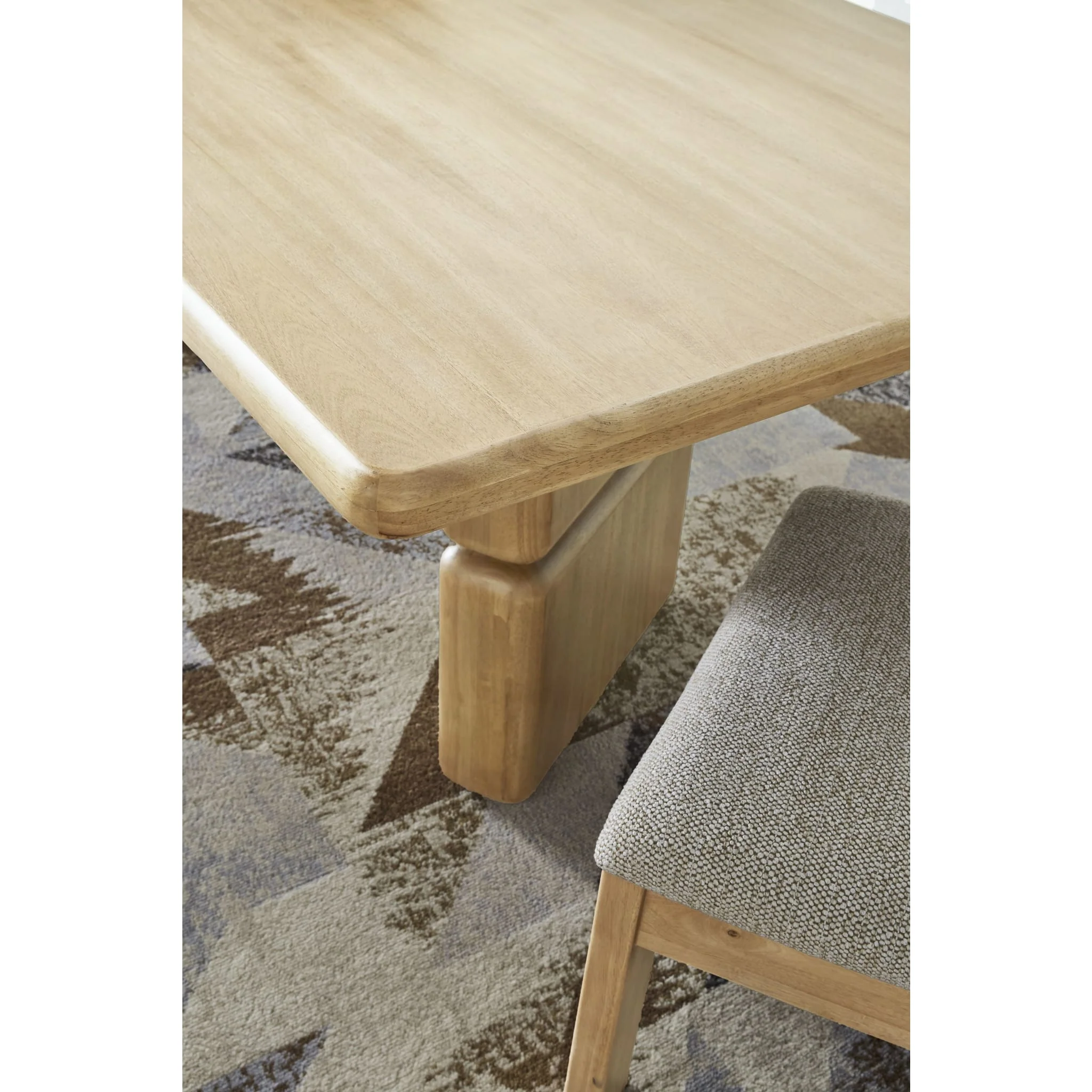 Nia Rectangular Acacia Wood Dining Table – Lioness Finish - Image 11