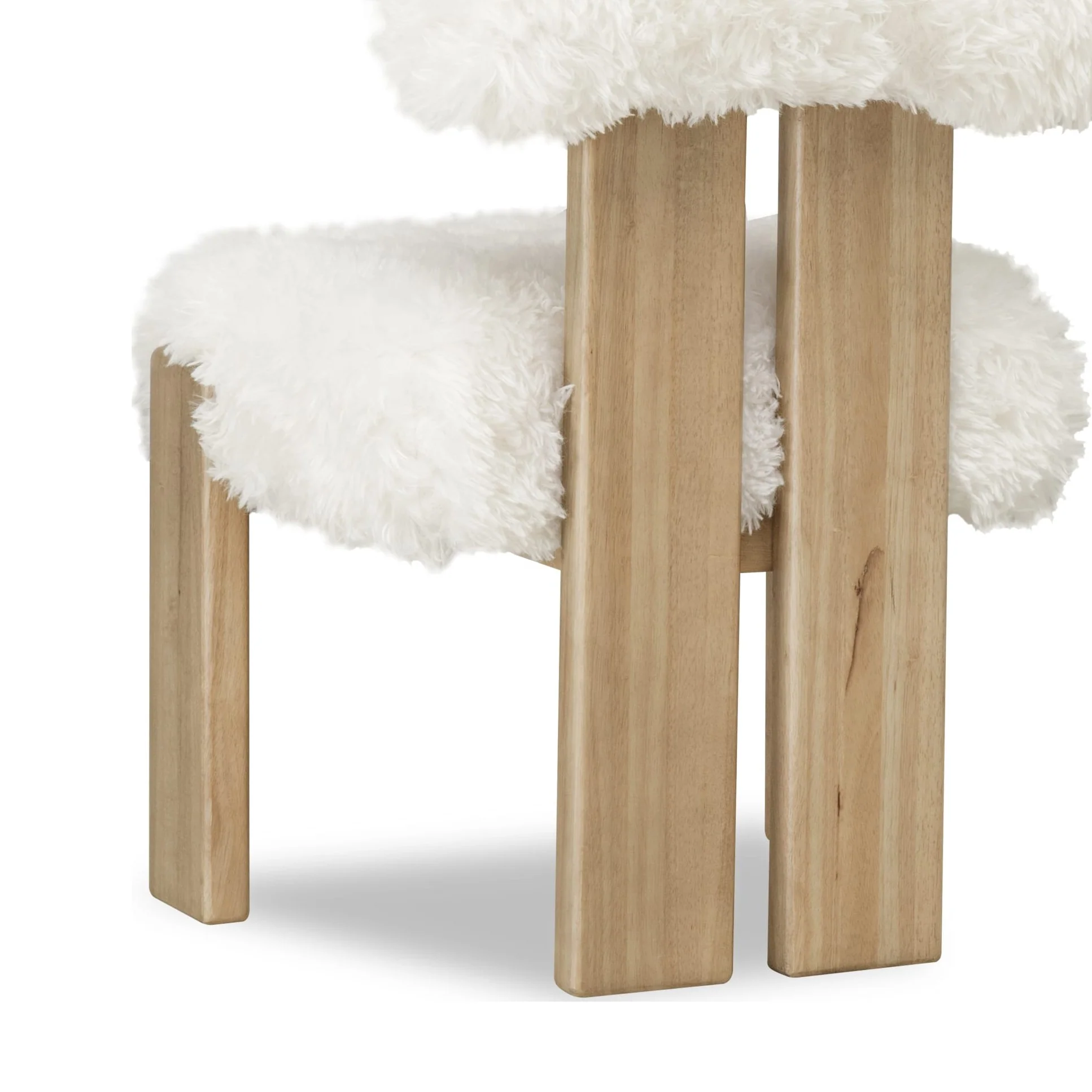Nia Sheepskin/Lioness Dining Accent Chair - Image 6