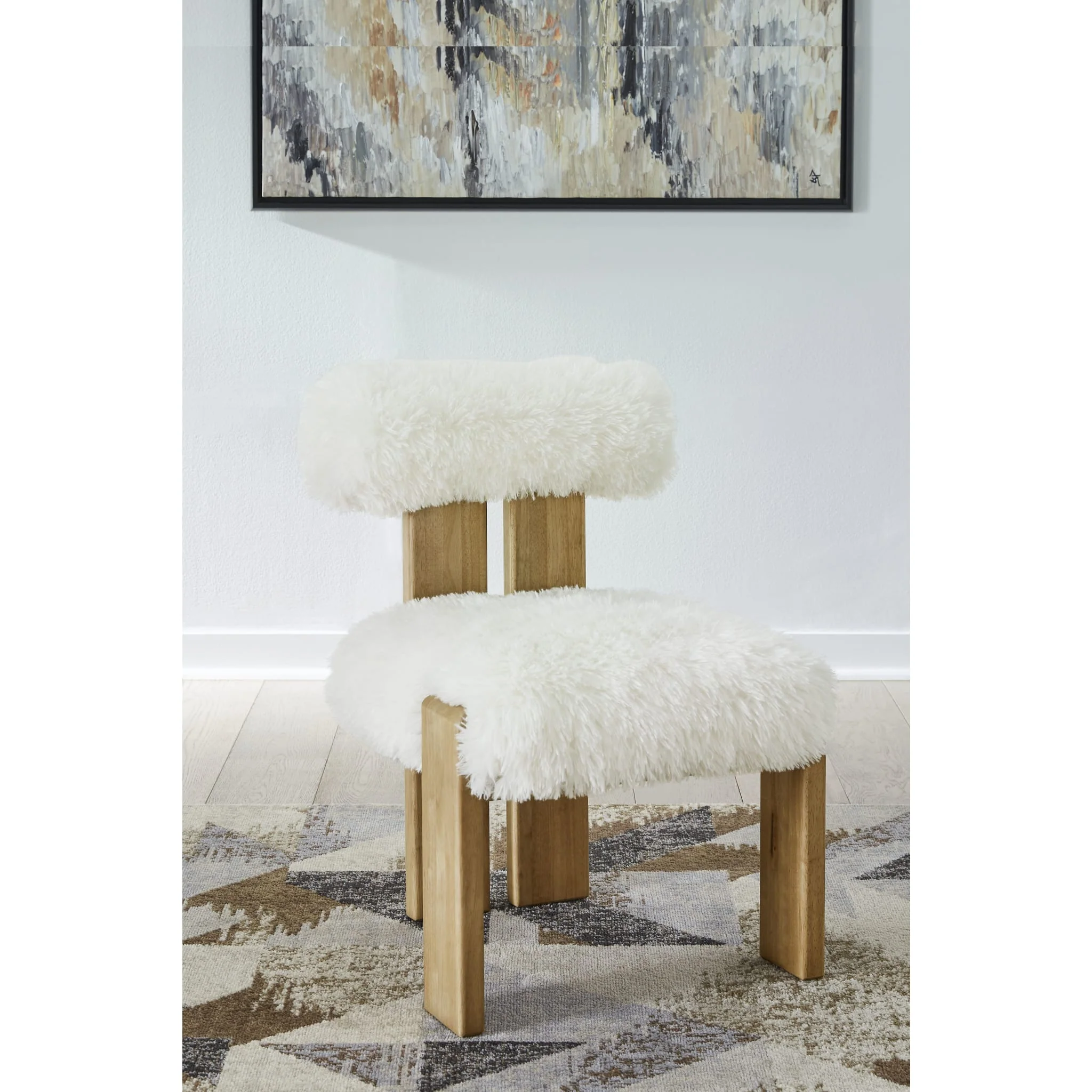 Nia Sheepskin/Lioness Dining Accent Chair - Image 7