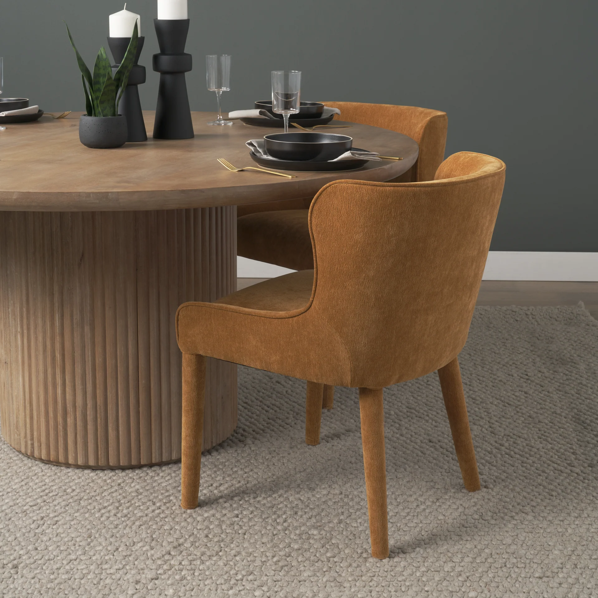 Nolan Slope Chenille Dining Chair - Image 10