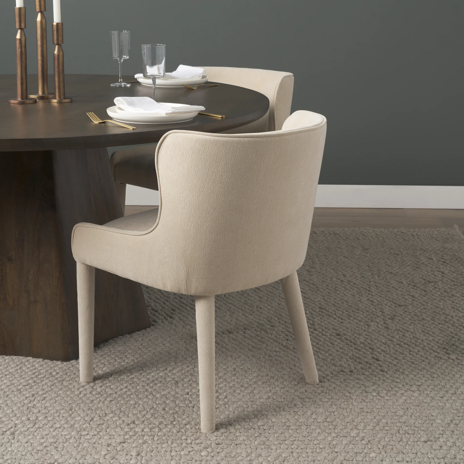 Nolan Slope Chenille Dining Chair - Image 22