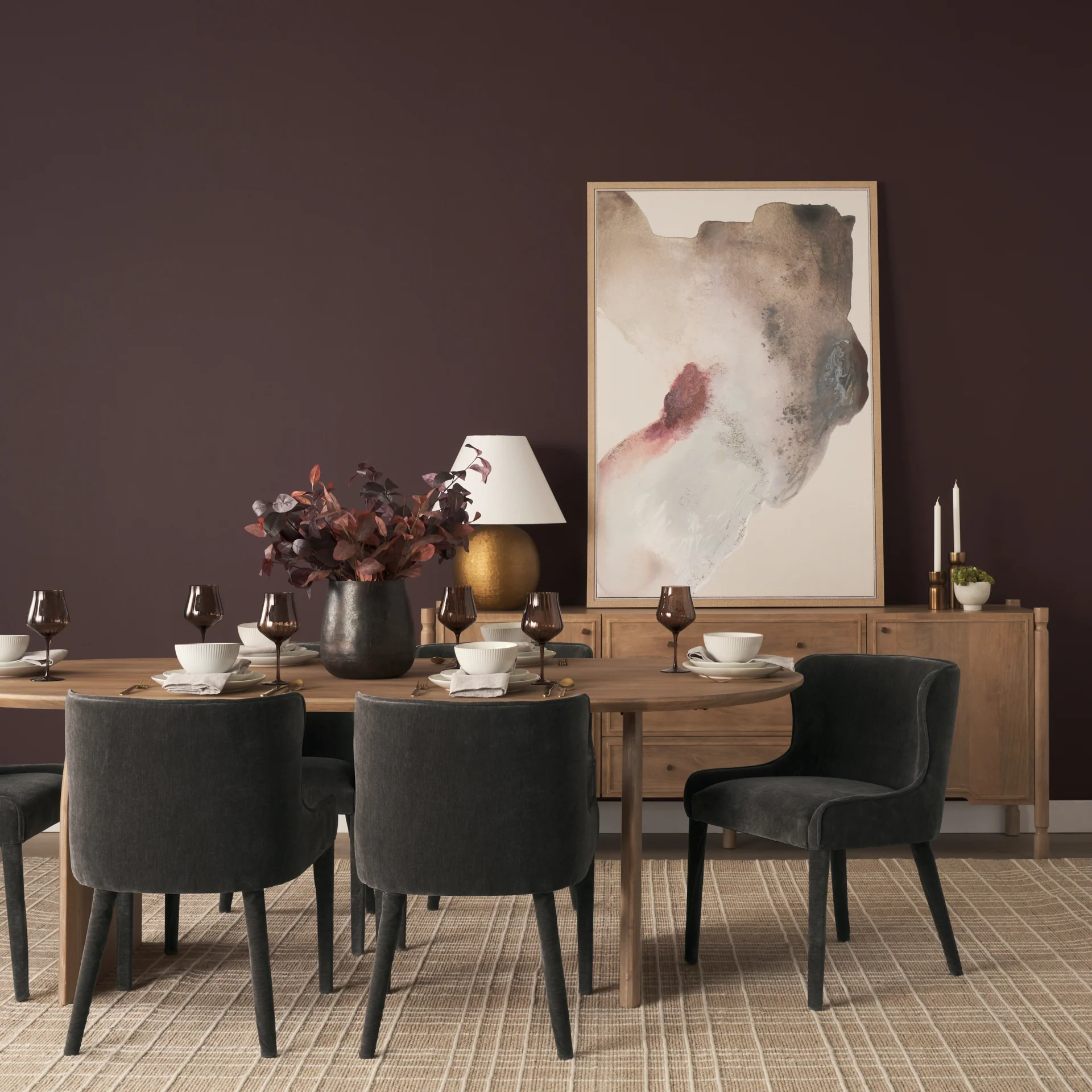 Nolan Slope Chenille Dining Chair - Image 34