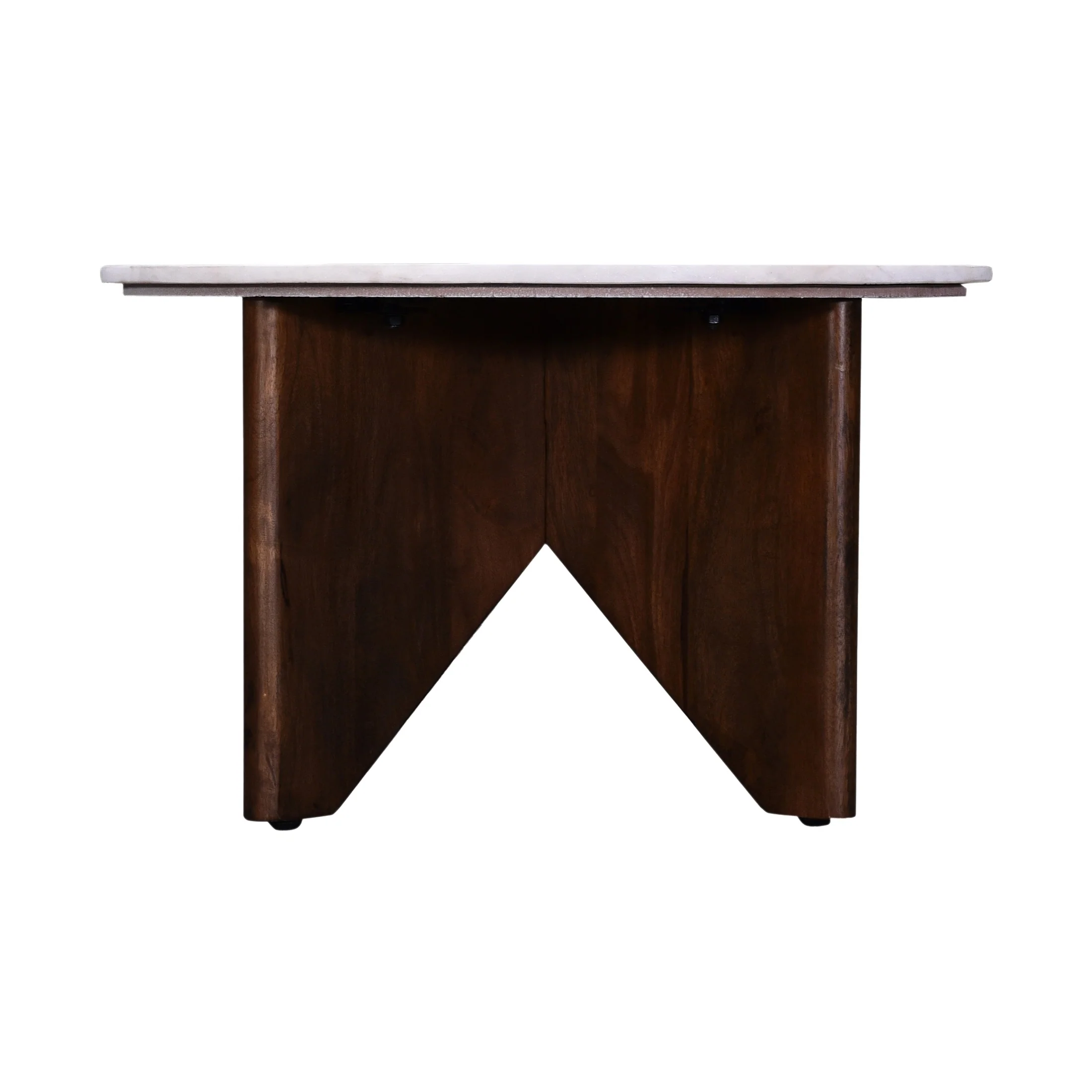 Onda Round Condo Size Marble Coffee Table - Image 4