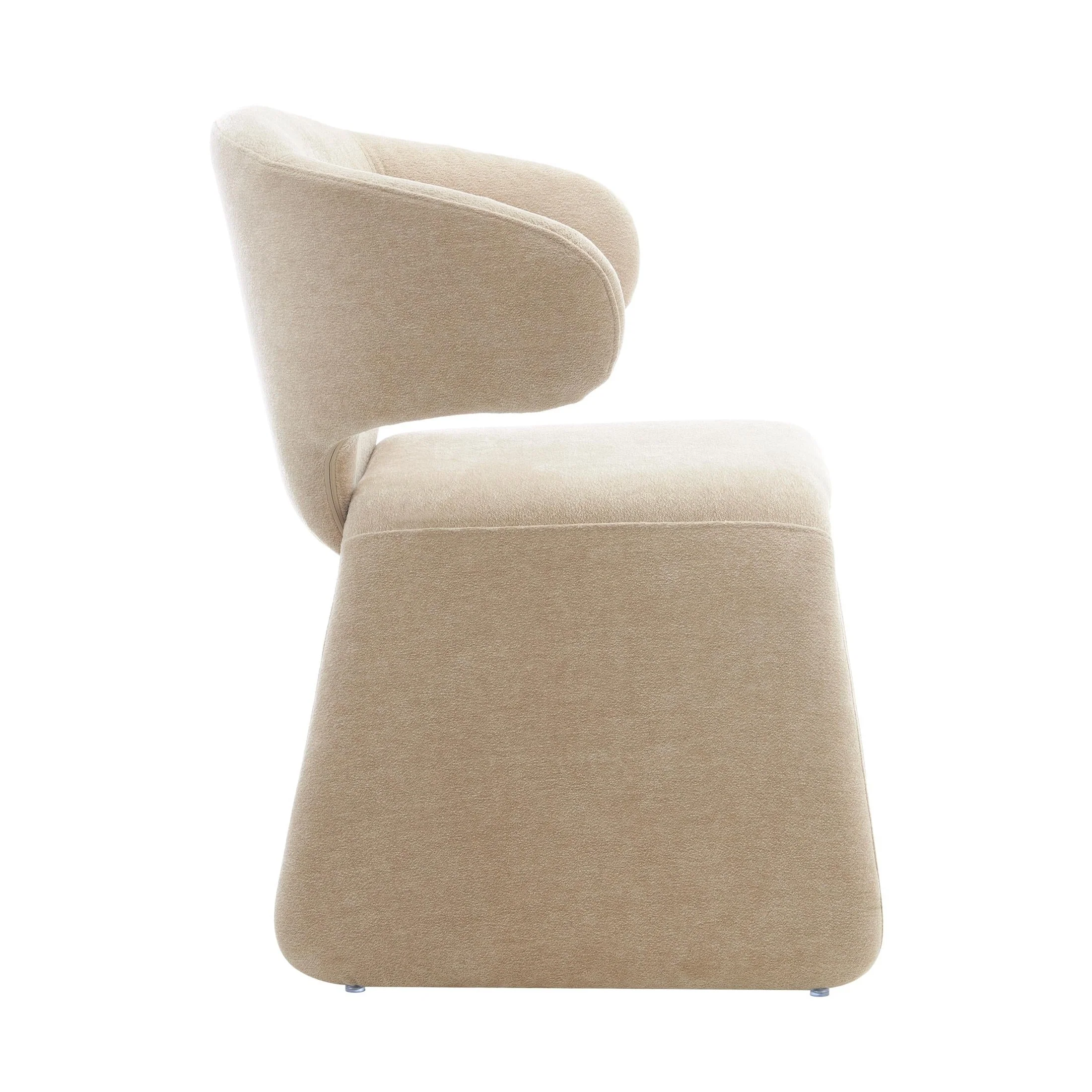 Oriana Modern Sculpted Dining Chair - Image 4