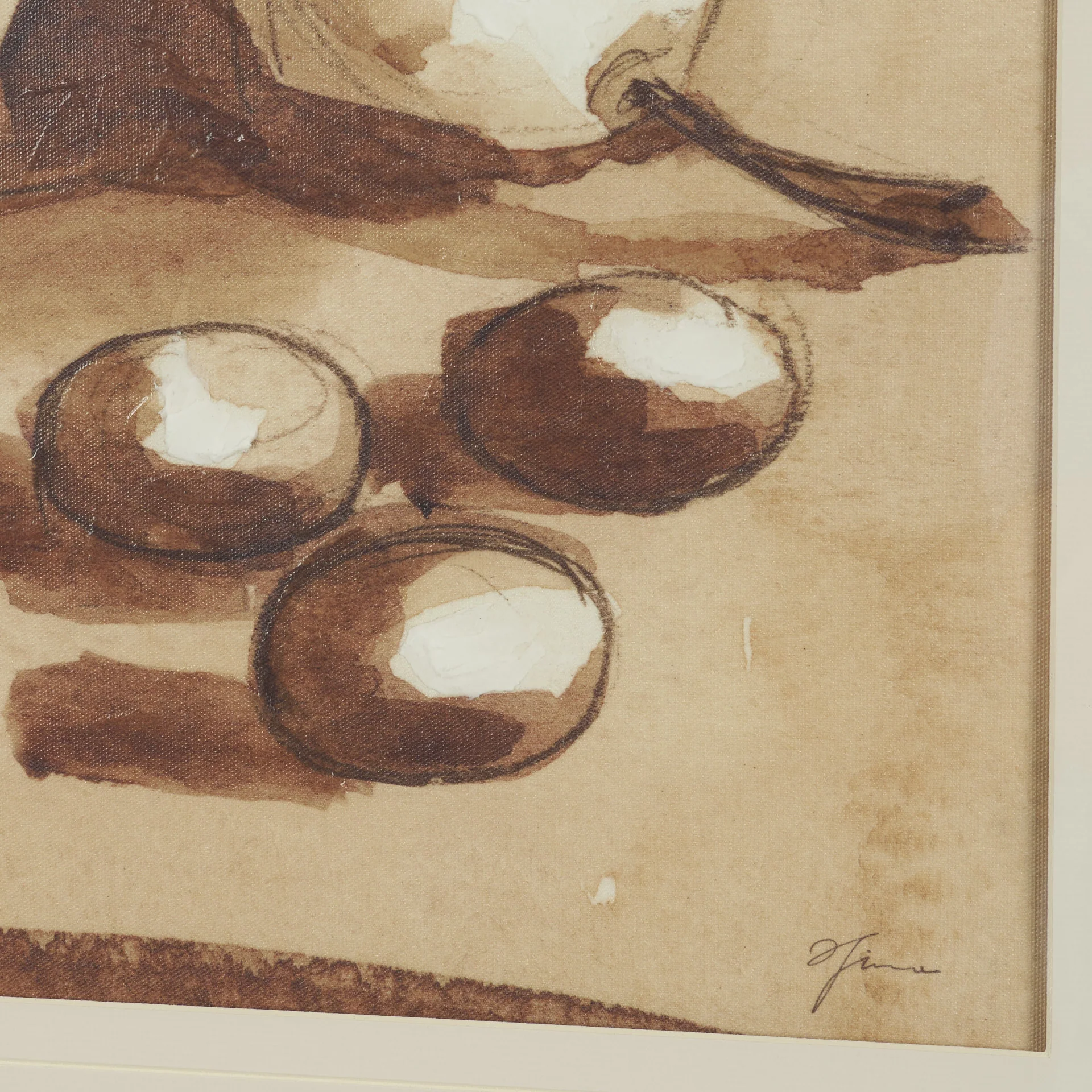 Pear Study Framed Artwork Matted under Glass - Image 15