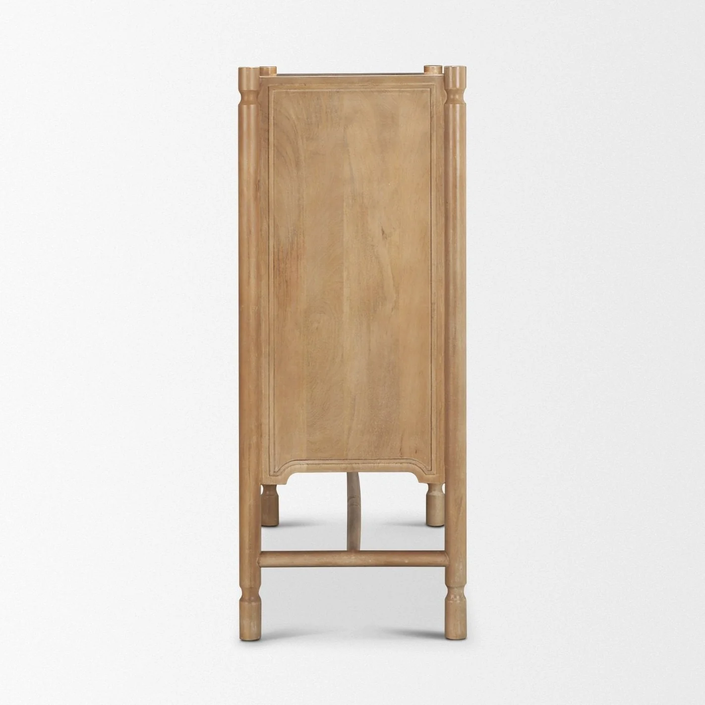 Phil Light Brown Wood 2 Door Bar Cabinet - Image 3