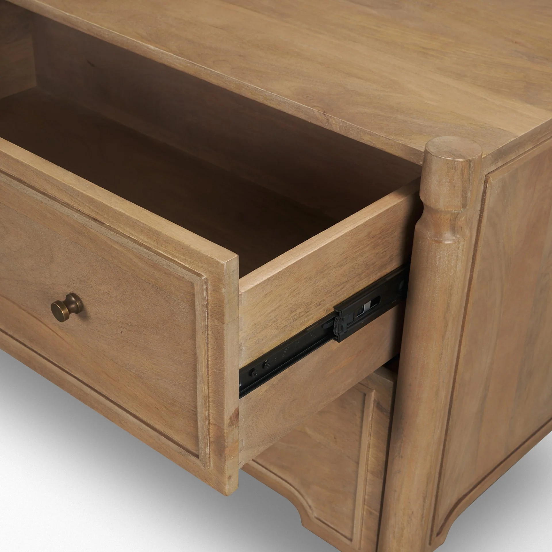 Phil Light Brown Wood 2 Drawer Accent Cabinet - Image 10