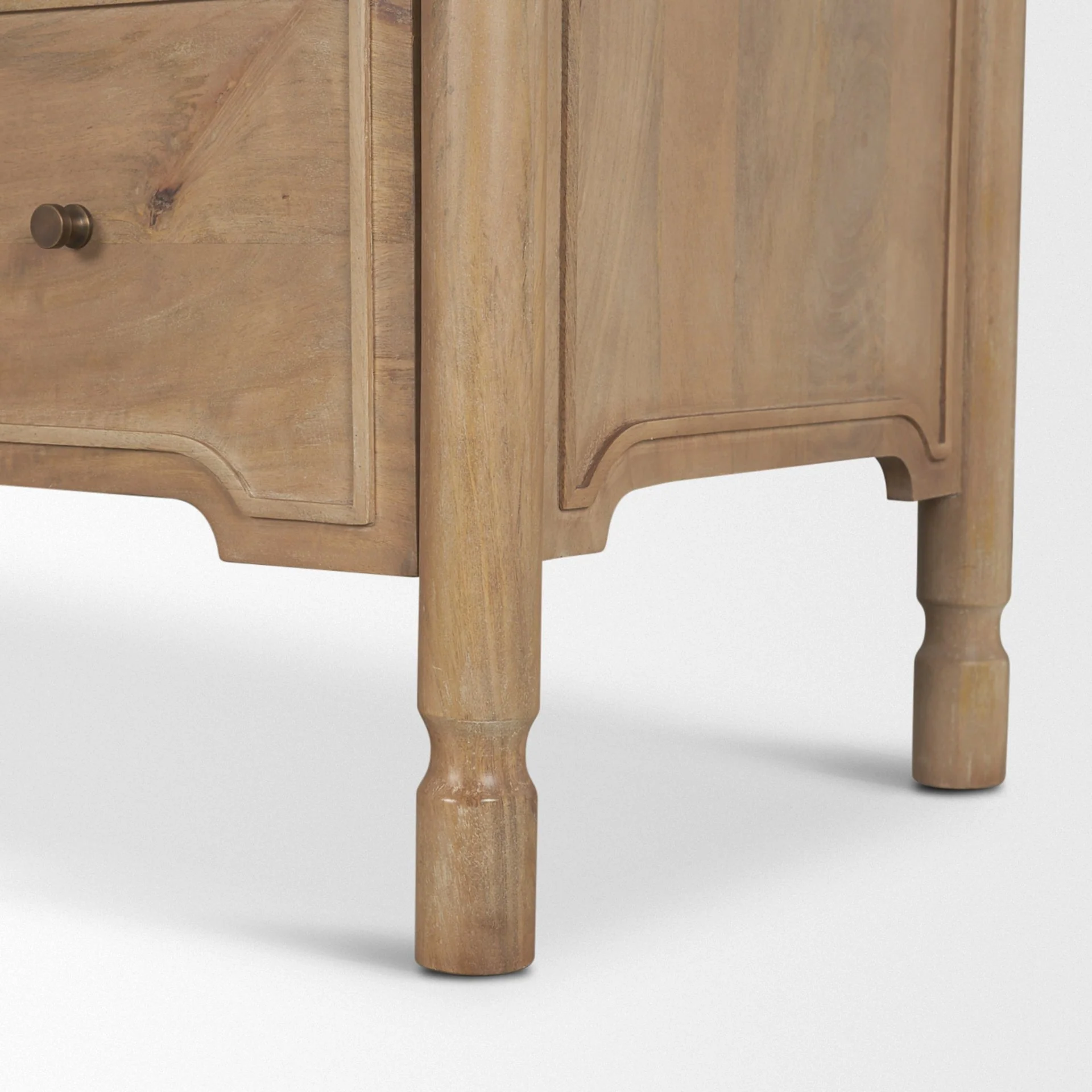 Phil Light Brown Wood 2 Drawer Accent Cabinet - Image 11