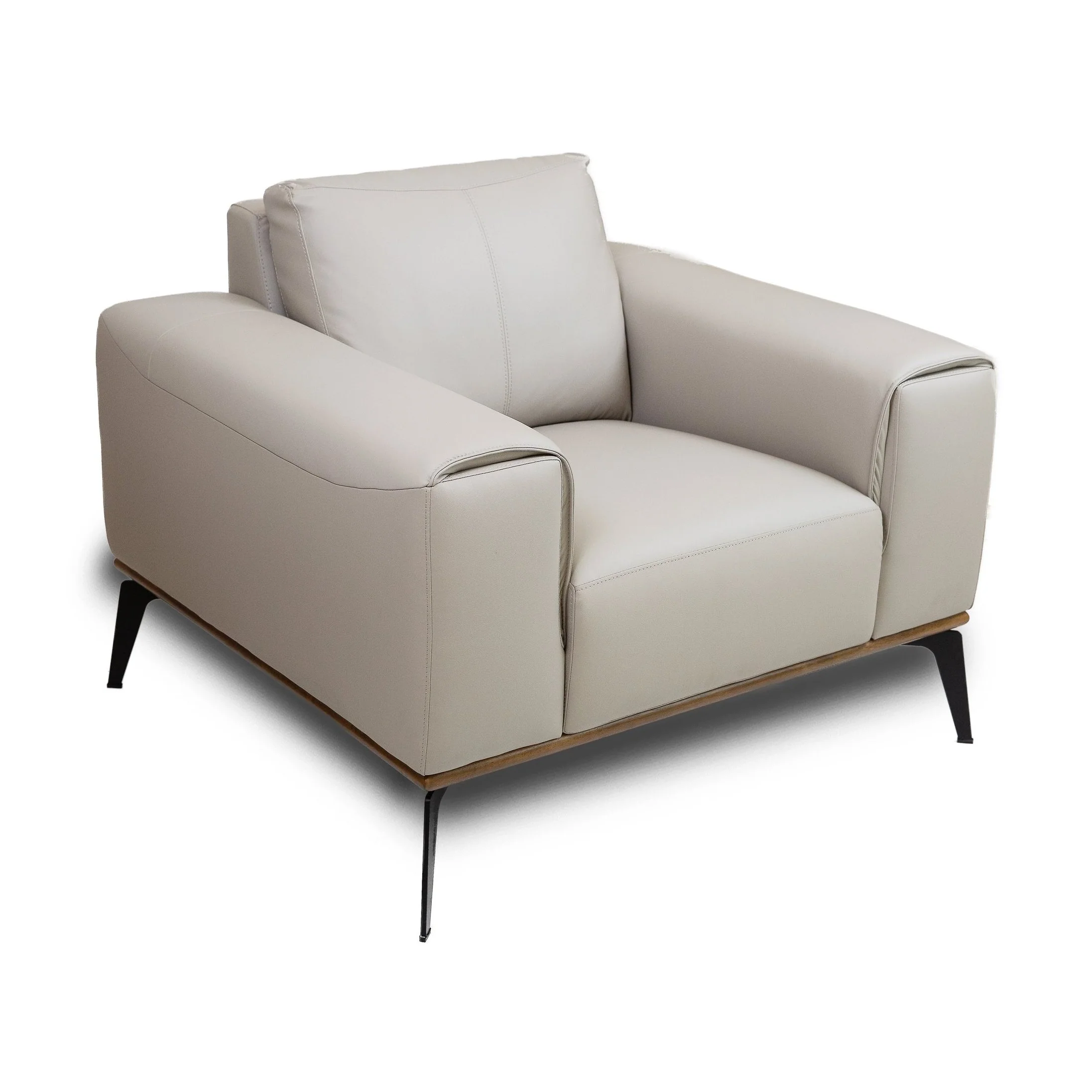 Pietro Genuine Leather Accent Chair - Image 13