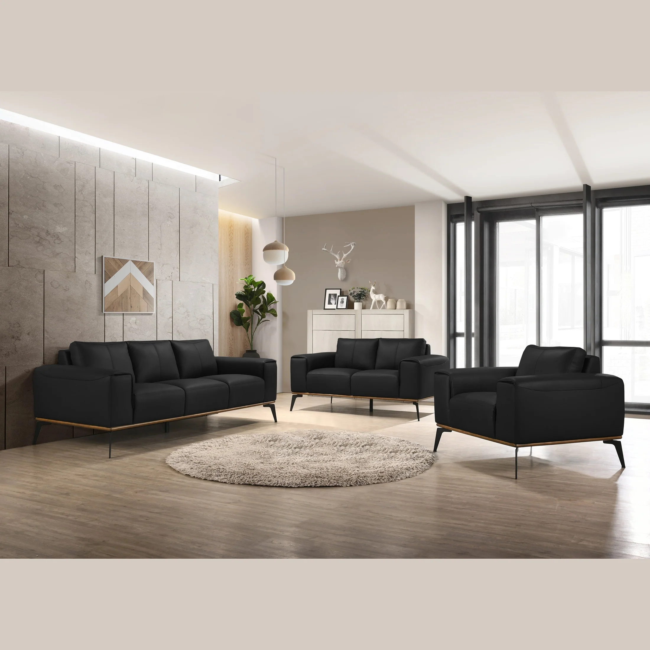 Pietro Genuine Leather Accent Chair - Image 6
