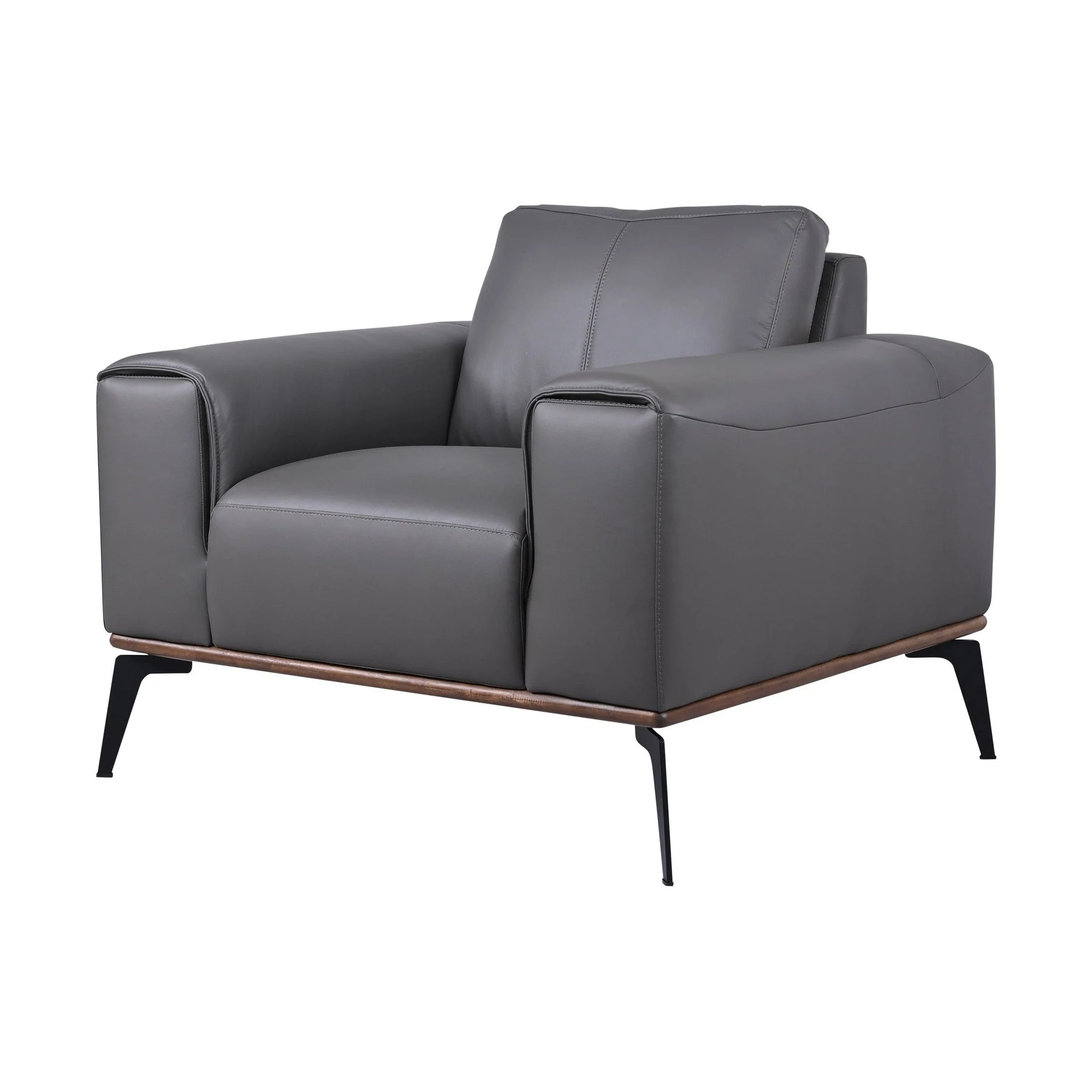 Pietro Genuine Leather Accent Chair - Image 9