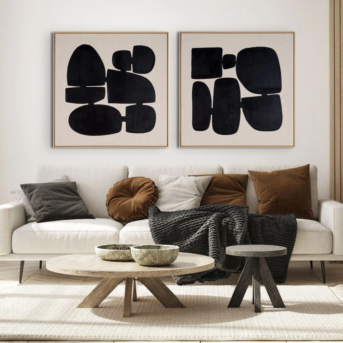 Pillars I, Hand Painted Canvas - Image 8