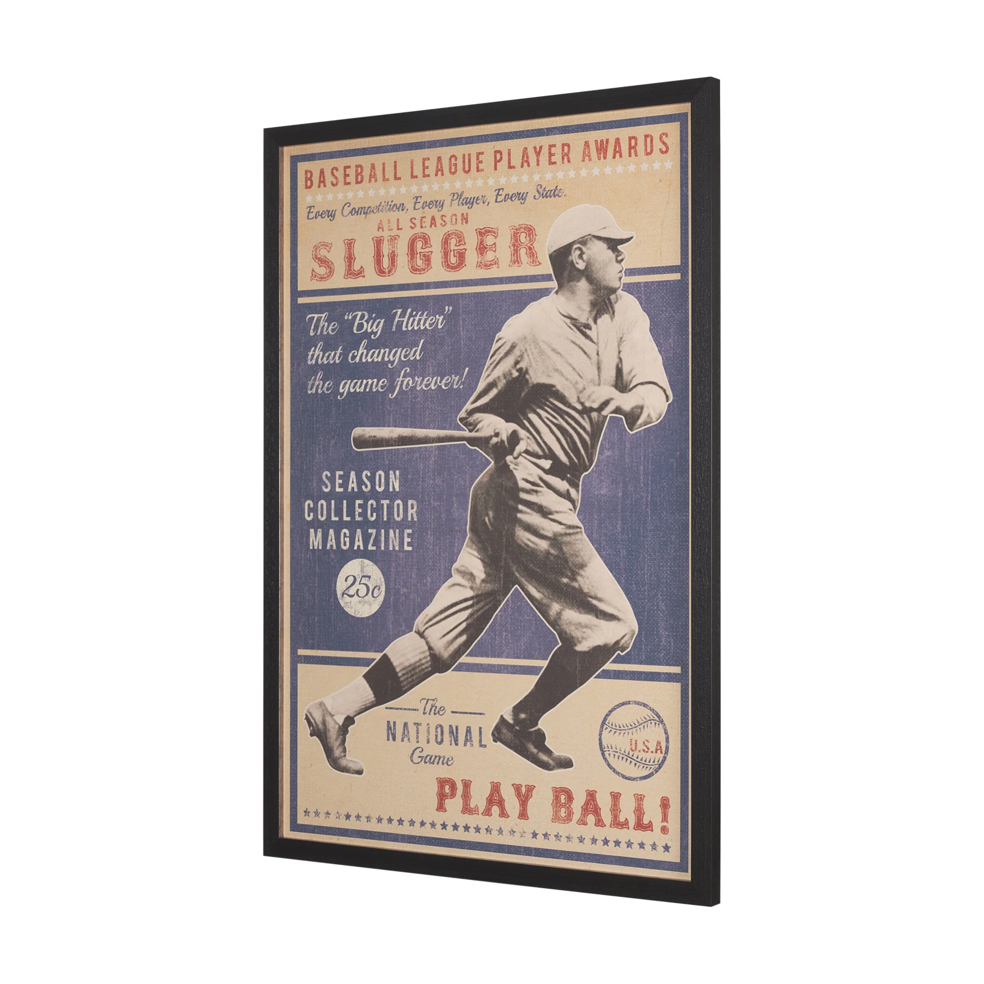 Play Ball by The Vintage Collection Framed Art Print - Image 2