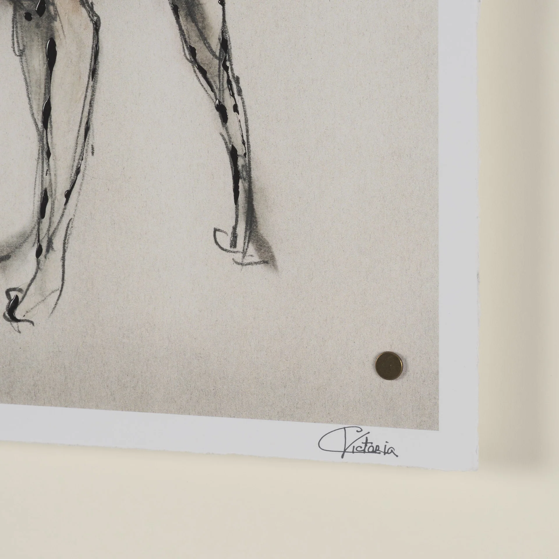 Playful Pup Hand Embelished Framed Artwork Matted under Glass - Image 10