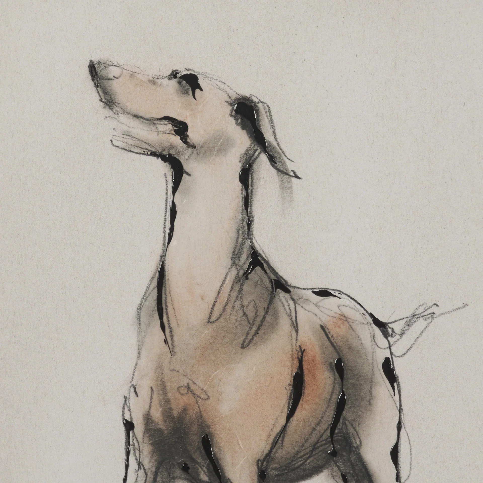 Playful Pup Hand Embelished Framed Artwork Matted under Glass - Image 11