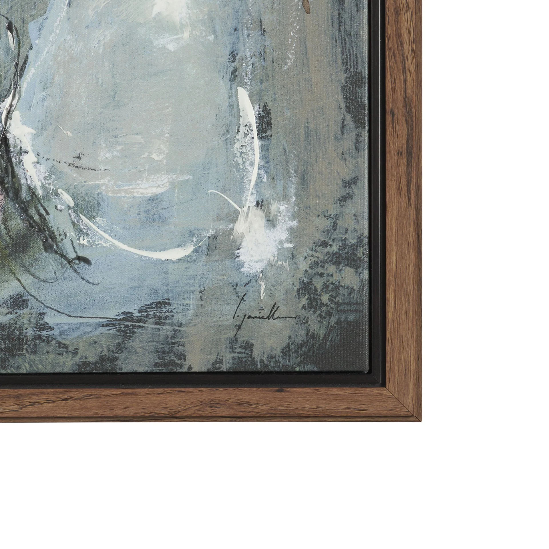 Posies Hand Embelished Textured Framed Canvas Artwork - Image 6